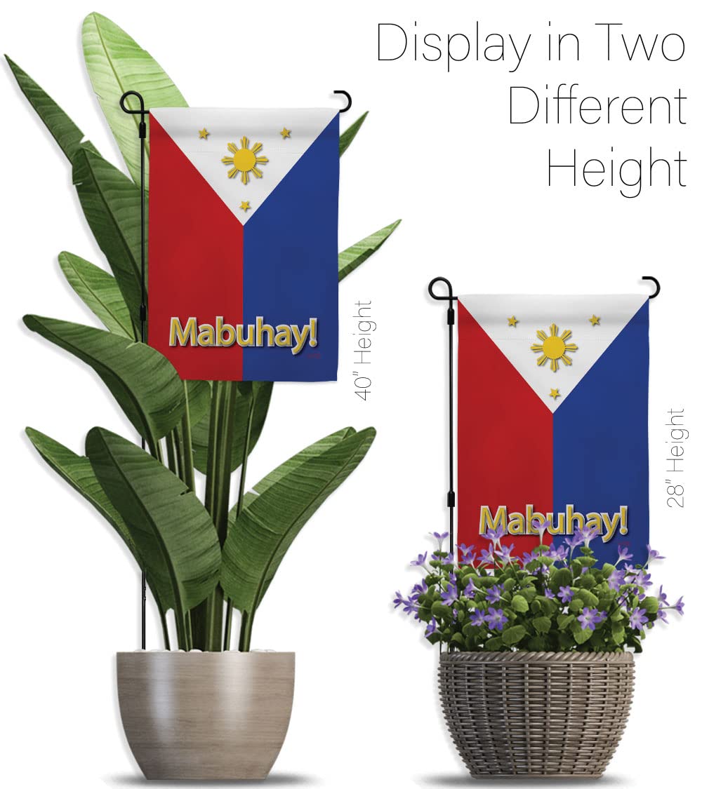 Breeze Decor Garden Flag Set with Stand - Double-Sided Yard Banner for Home & Outdoor Decor