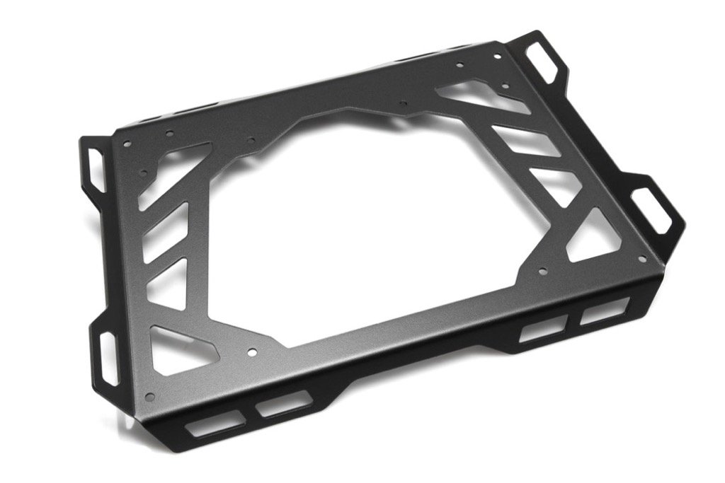 SW-MOTECH ADVENTURE-RACK Black Motorcycle Soft Luggage Carrier - Durable Rack for Adventure Bikes & Touring | Perfect for Long-Distance Travel & Off-Road Trips
