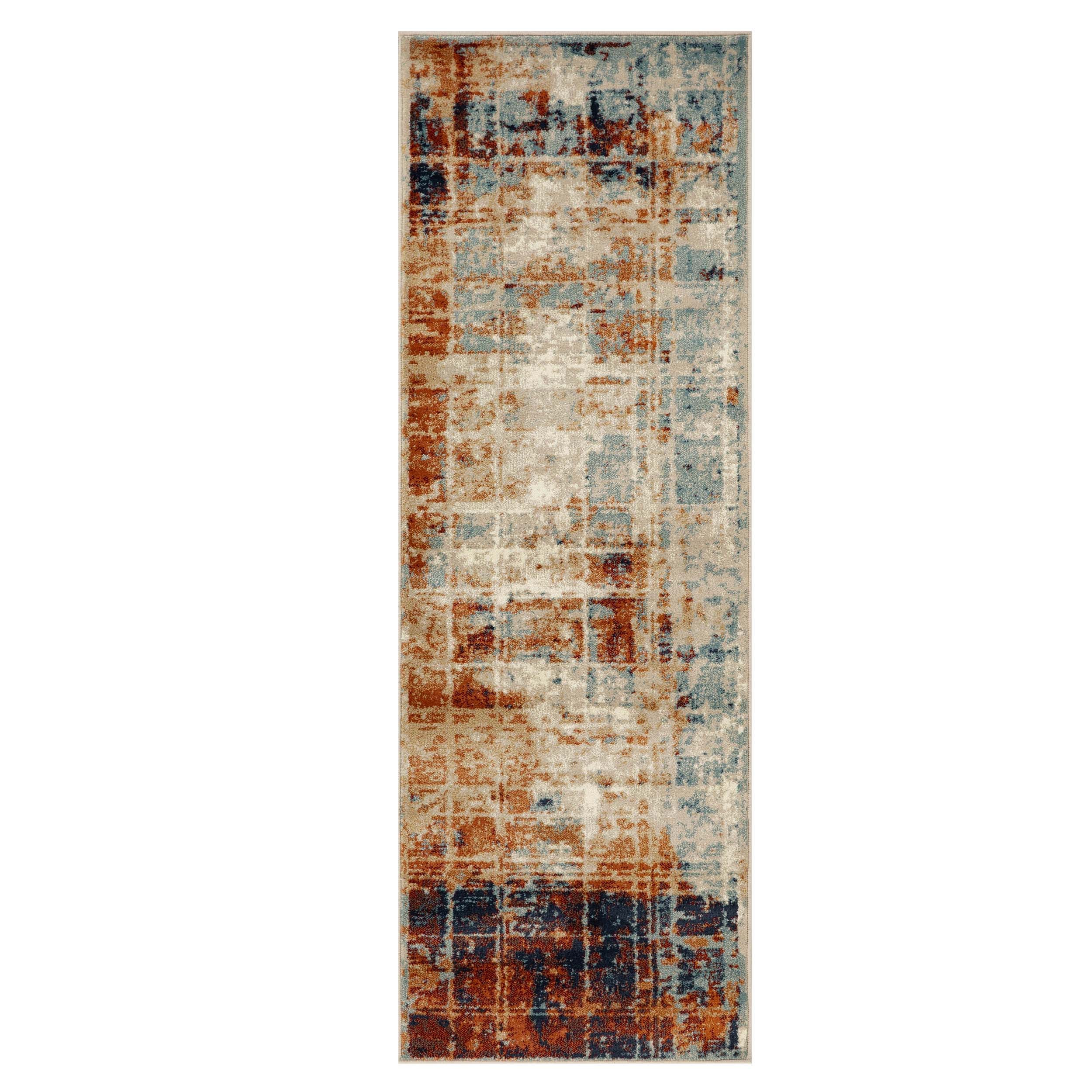 Palani Washed Abstract Indoor Area Rug or Runner - Soft Bohemian Style Carpet for Living Room, Bedroom, Hallway - Perfect for Home Decor and Cozy Spaces