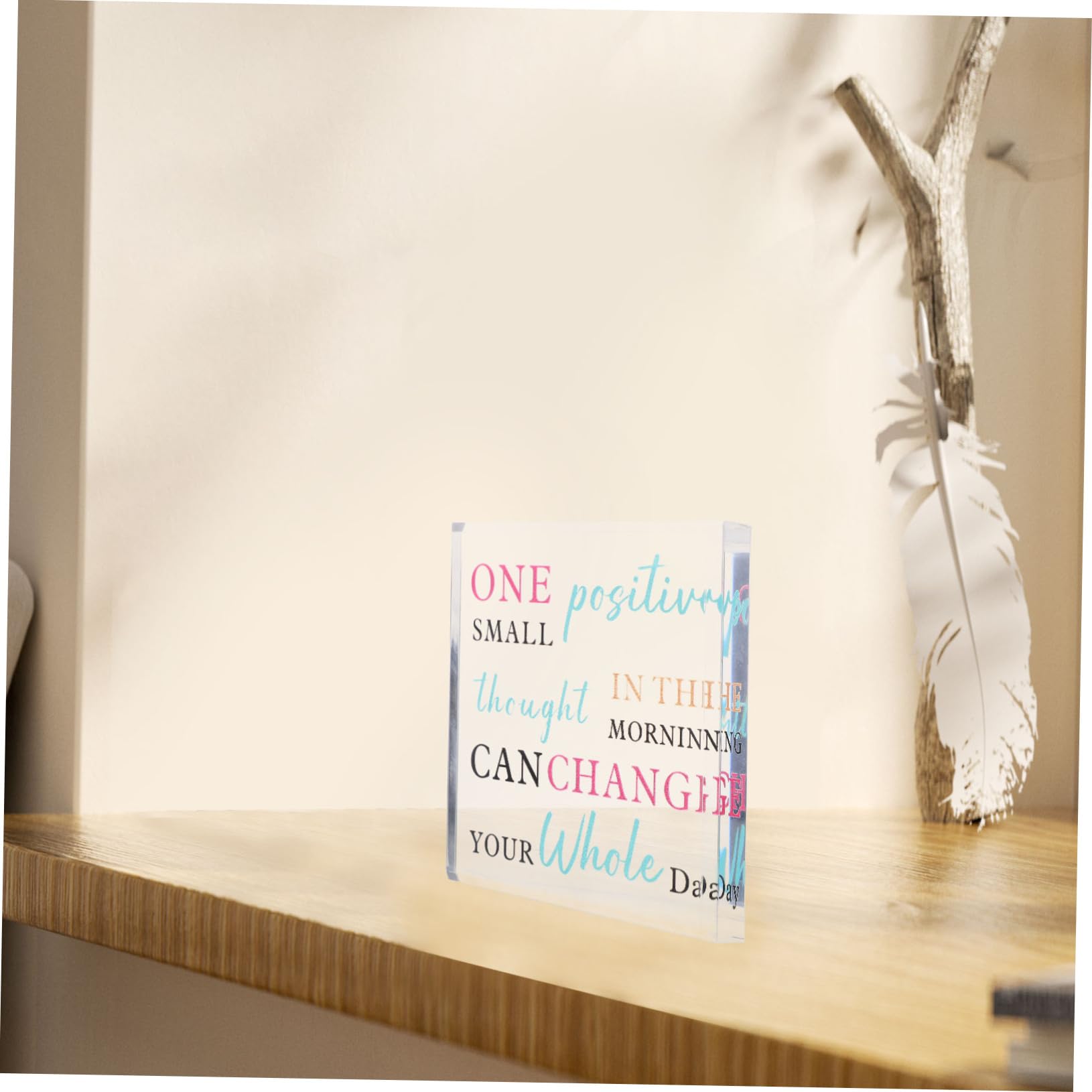 COHEALI Acrylic Placard Signs - Elegant Desk Decor & Home Ornaments | Perfect for Office, Wedding, Party Decorations & Gift Giving