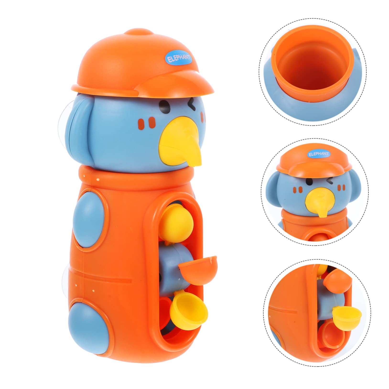 VICASKY 3-Piece Rotating Bath Toy Set for Kids - Fun Water Play Bathtub Toys with Splash Action - Durable Plastic Bath Time Toys for Toddlers & Infants - Perfect for Bathtime Fun, Sensory Play & Early Learning Development