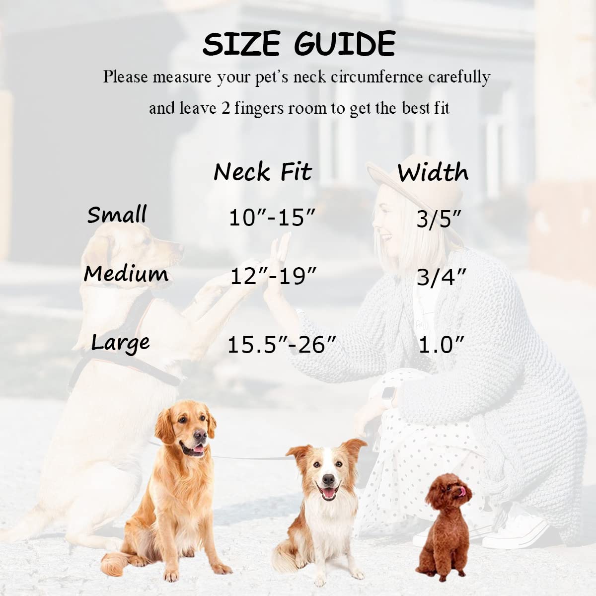 Soft Cotton Dog Collar with Metal Buckle - Adjustable Heavy Duty Comfy Corduroy Collar for Small Medium Large Dogs - White Large Size - Perfect for Daily Walks, Training & Outdoor Adventures