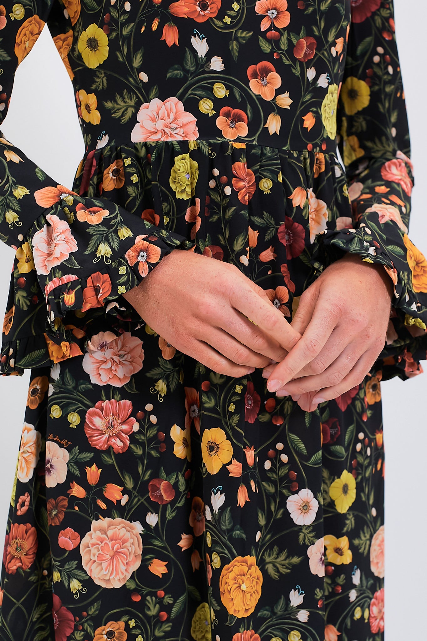 Botticelli Visconti Dress - Elegant Women's Floral Maxi Dress for Summer, Weddings & Special Occasions | Lightweight & Breathable Fabric