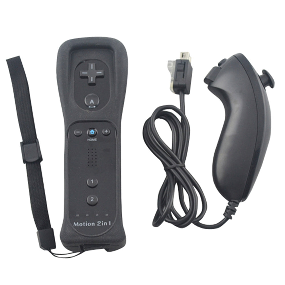 Original Wii Motion Plus Controller with Nunchuk - Compatible with Wii & Wii U - Perfect for Gaming, Fitness & Family Fun