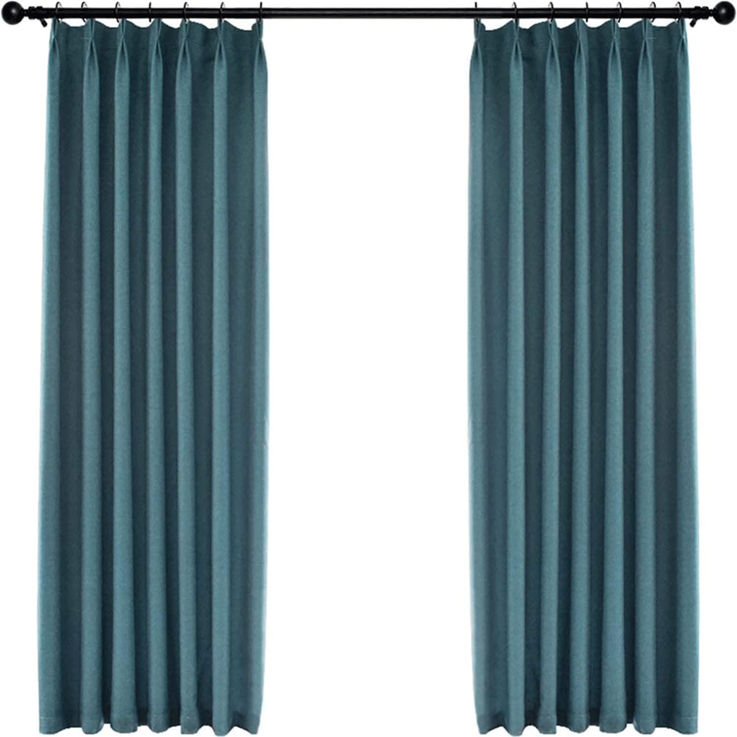 mjmj Blackout Curtains 1 Panel - Modern Nordic Style Window Drapes for Bedroom, Living Room & Balcony - Sun Shade Privacy Curtains (118x106 Inch, Gray) - Perfect for Home Decor & Light Blocking