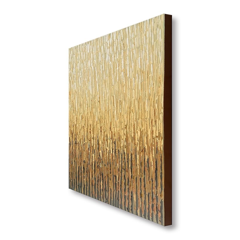 Extra Large Hand Painted Brown Abstract Textured Canvas Wall Art - Modern Oil Painting for Living Room & Bedroom Decor - Perfect for Contemporary Home, Office, and Relaxing Spaces