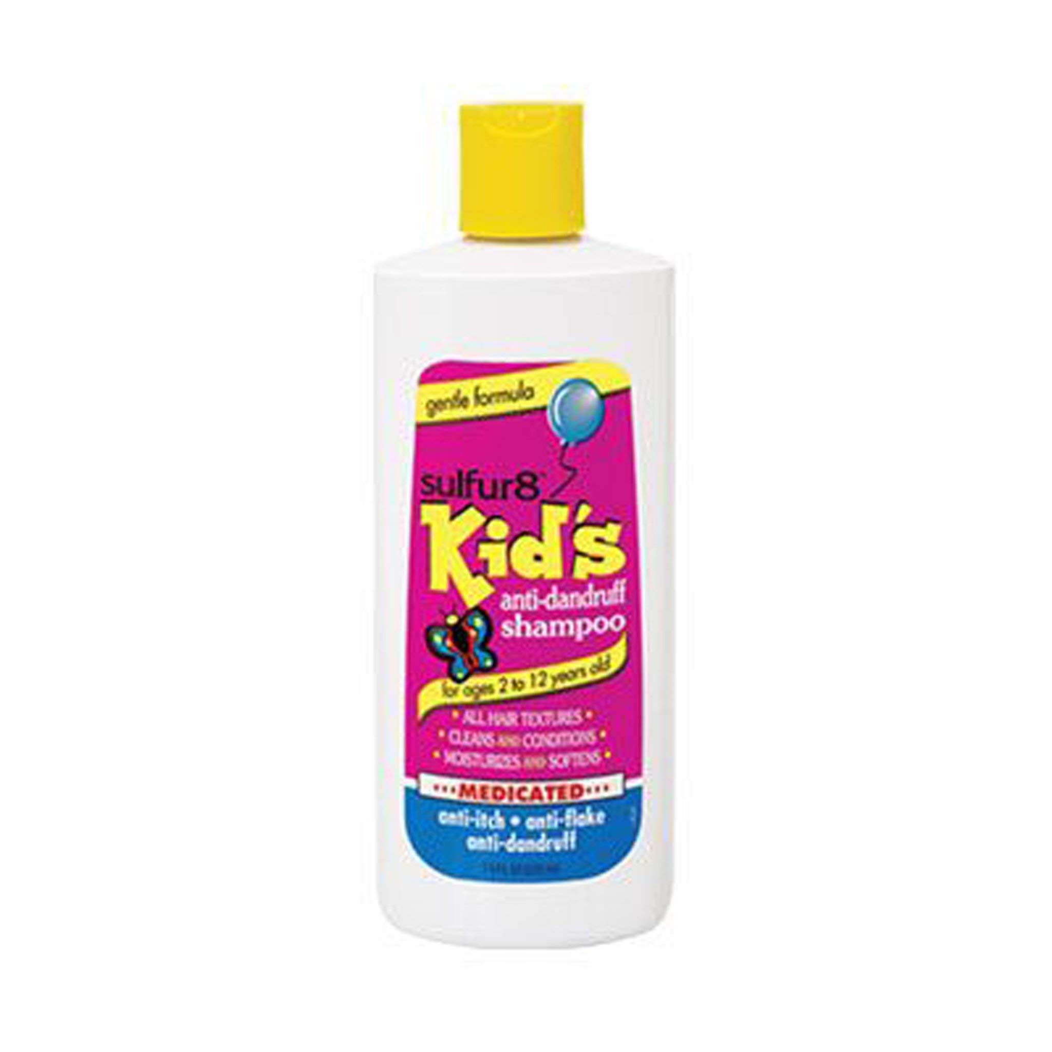 Sulfur 8 Kids 2-in-1 Conditioning Shampoo for Dandruff & Scalp Care - 13.5 fl oz (400 ml) - Gentle Formula for Children's Hair - Perfect for Daily Use & Sensitive Scalps