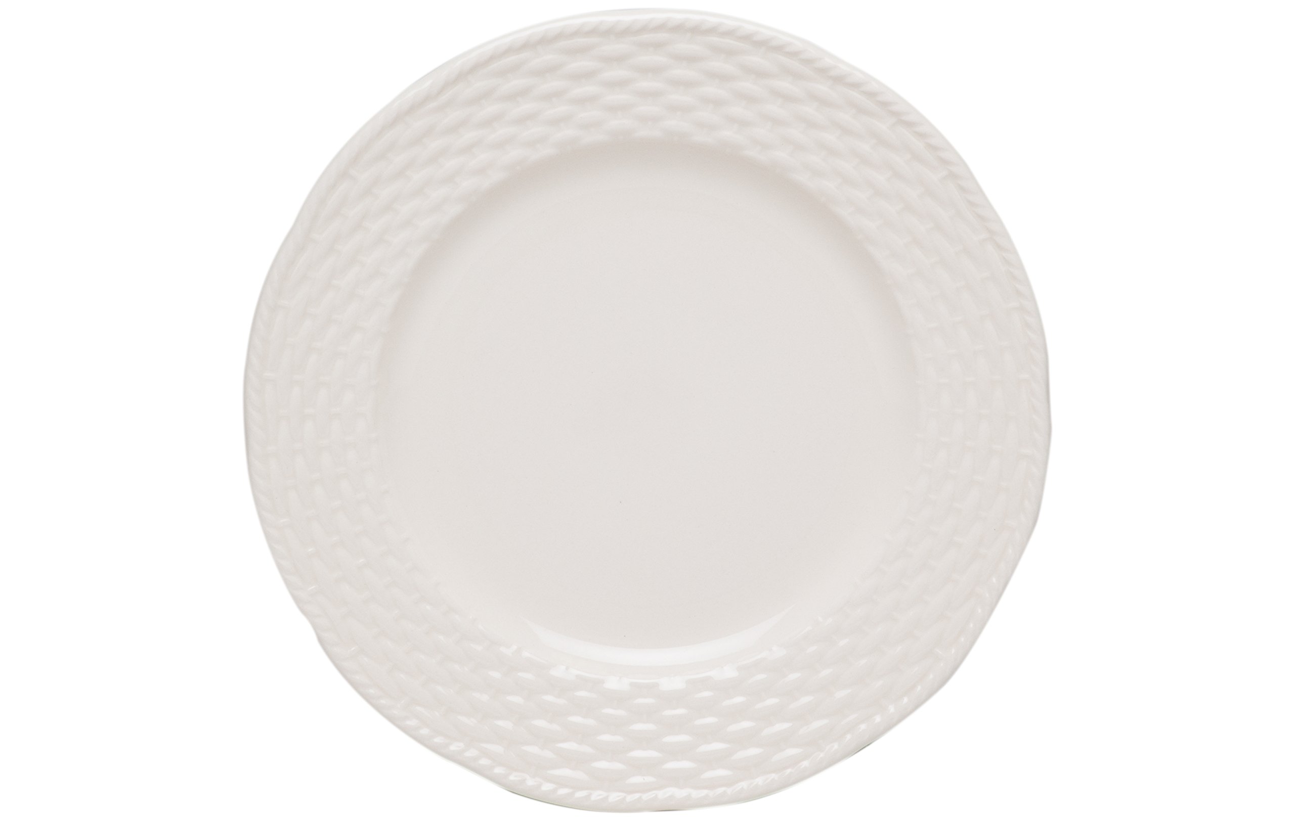 Red Vanilla FC900-016 Nantucket 16-Piece Dinnerware Set in White - Elegant Porcelain Dinner Plates, Bowls & Mugs for Everyday Dining, Entertaining & Gift Giving