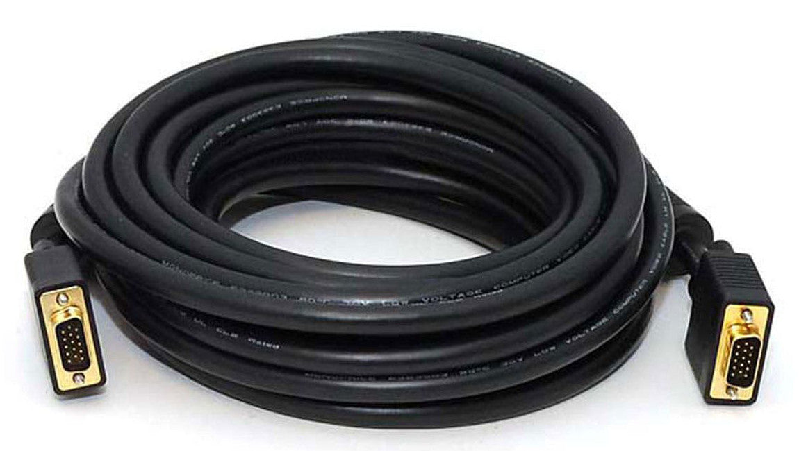 AGI 3ft HD DB15M to HD DB15M VGA High Resolution Monitor Cable - Perfect for Computer Monitors, Projectors & Gaming Setups