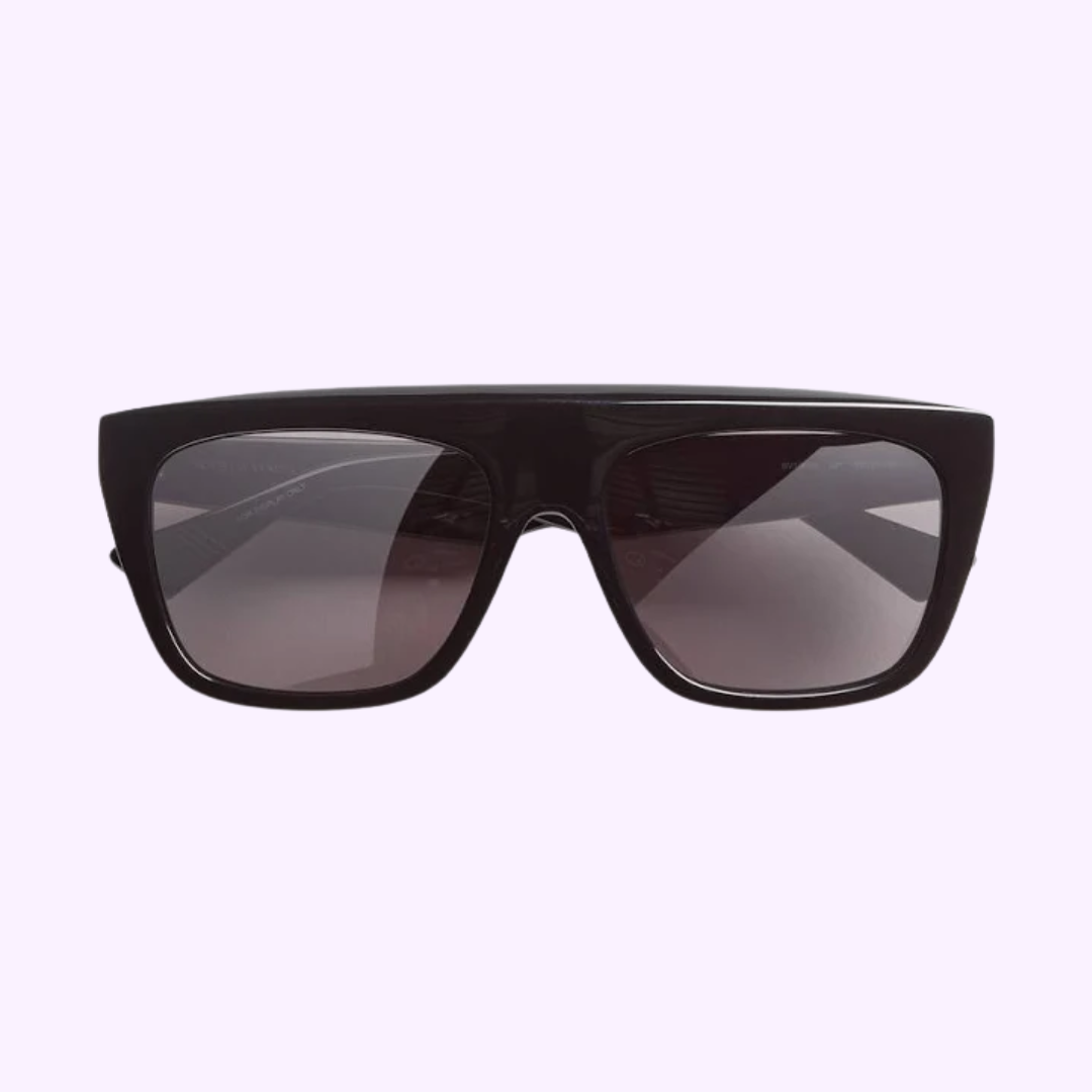 Bottega Veneta BV1060 001 57mm Unisex Sunglasses - UV Protection, Polarized Lenses for Men & Women - Perfect for Driving, Beach & Outdoor Activities