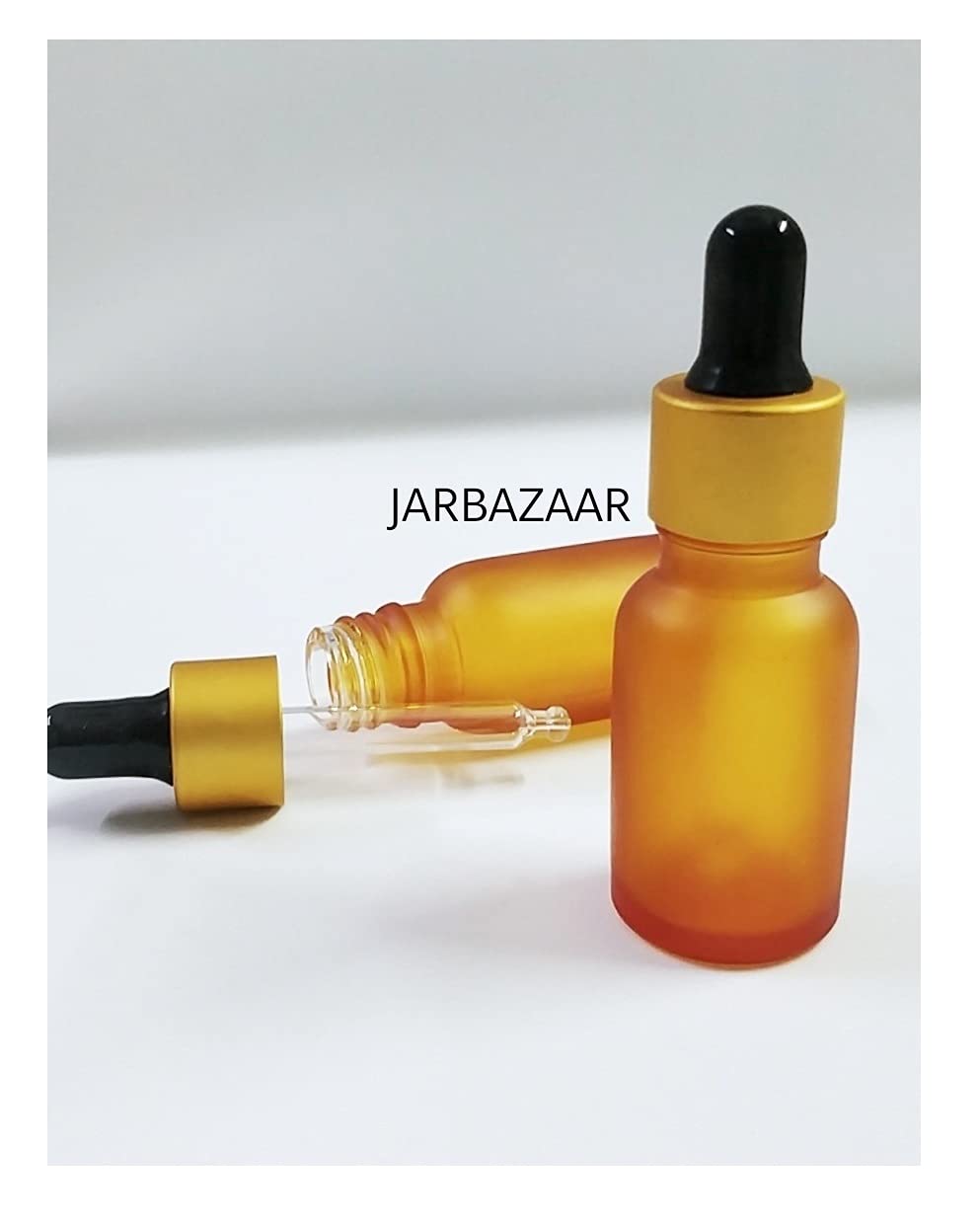 6-Pack 15ml Orange Frosted Glass Dropper Bottles for Essential Oils, Aromatherapy, DIY Skincare & Cosmetics - Leakproof Travel Containers for Home, Spa & On-the-Go Use