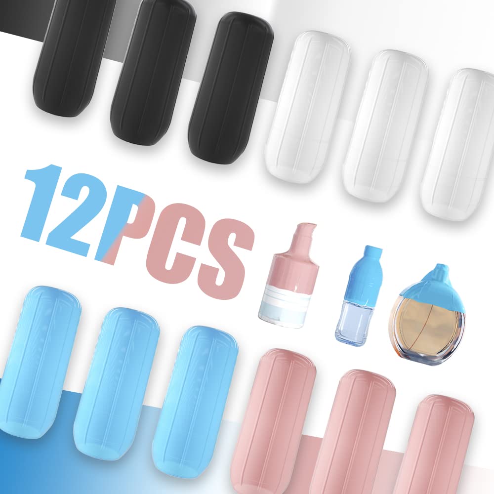 Reusable Silicone Elastic Sleeves for Leak Proof Travel Containers - Kitchen, Toiletries & Ice Box Accessories for Home & Luggage Organization | Perfect for Camping, Road Trips & Air Travel