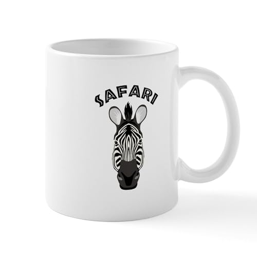 White - Zebra Safari Mugs
