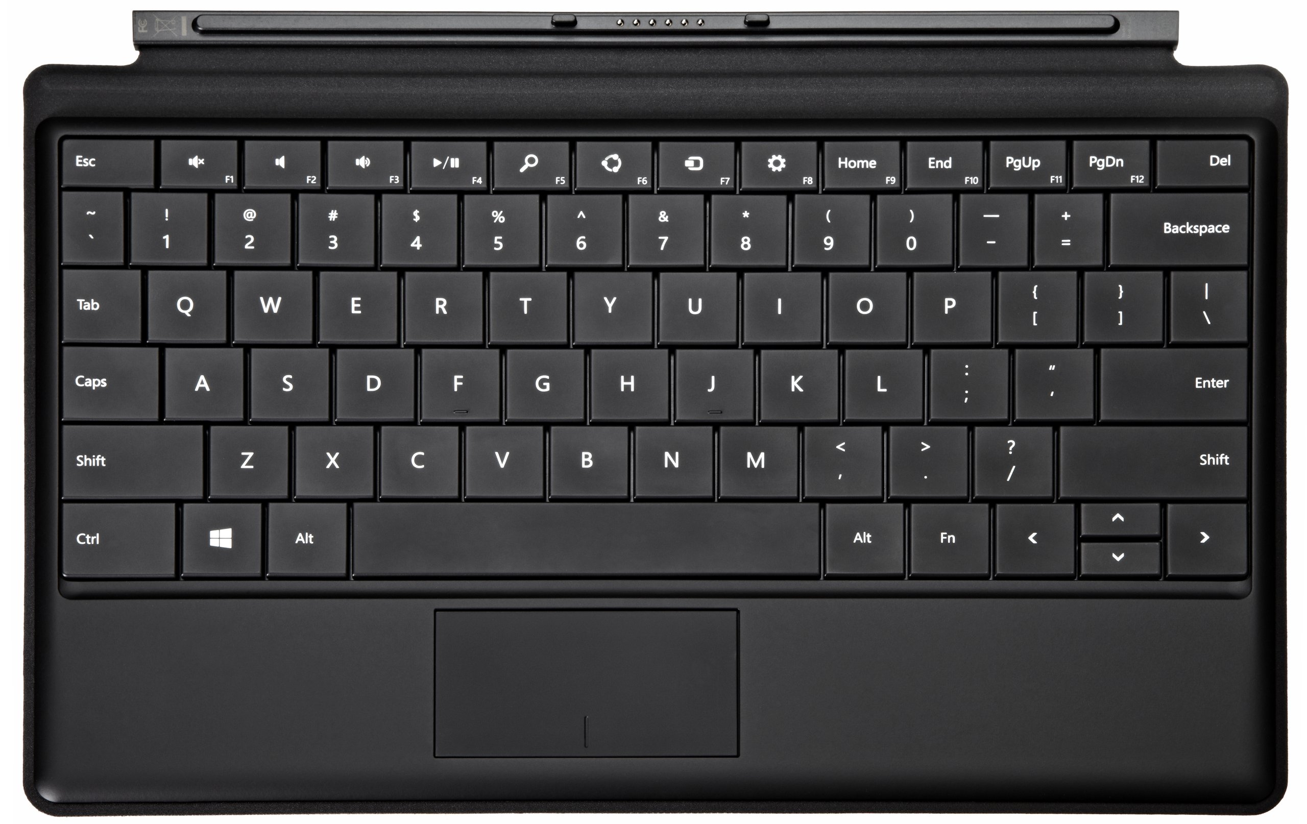 Microsoft Surface Pro 2 Type Cover Keyboard - Black | Slim & Responsive Keyboard for Surface Pro 2 | Perfect for Work, Study & Travel