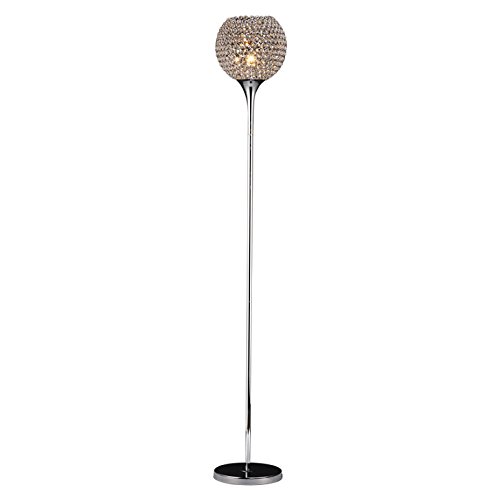 Modern Silver Crystal Floor Lamp - Elegant Living Room, Bedroom & Study Lighting - Luxury European Design for Home Decor & Ambiance