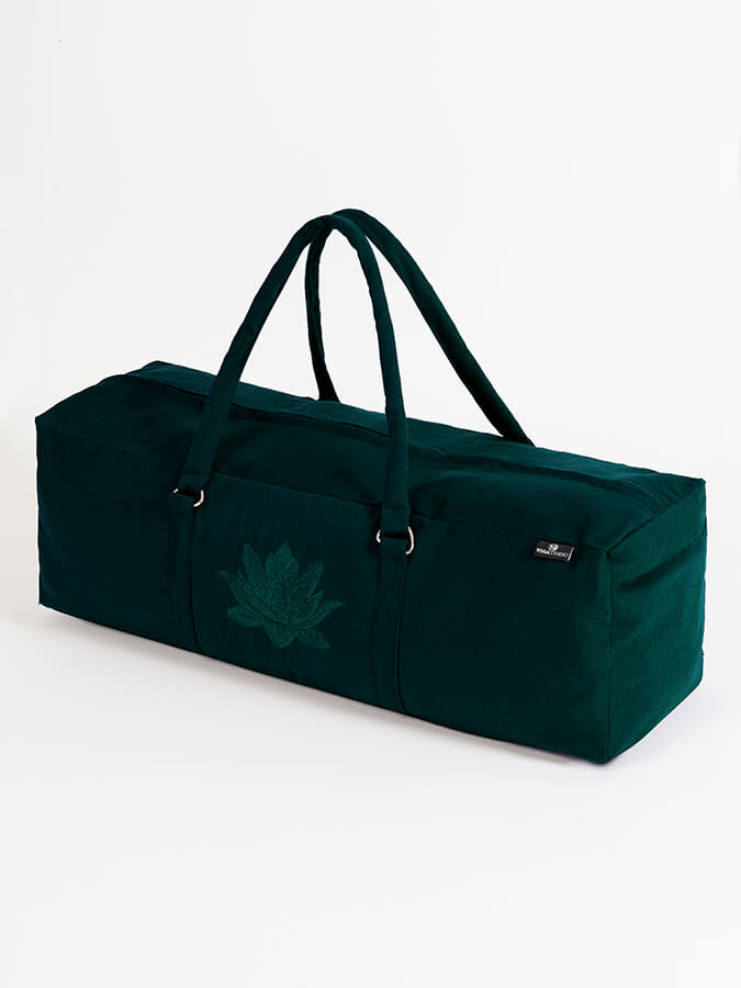 GOTS Certified Organic Cotton Yoga Bag - Eco-Friendly Yoga Equipment Storage for Studio & Travel - Perfect for Yoga Mats, Blocks, and Accessories