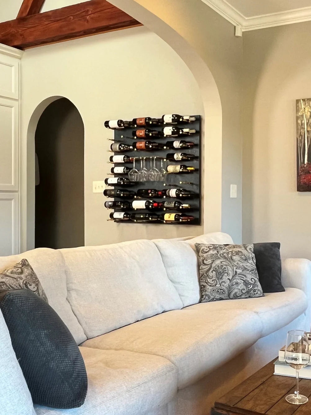 Kessick Highland Park Wine Wall Art - Elegant Wine Bottle Display for Home Decor & Bar Accessories | Perfect for Dining Rooms, Living Rooms & Wine Cellars