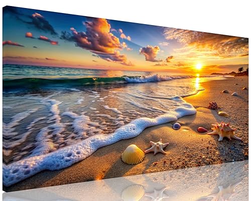 Golden Beach with Starfish