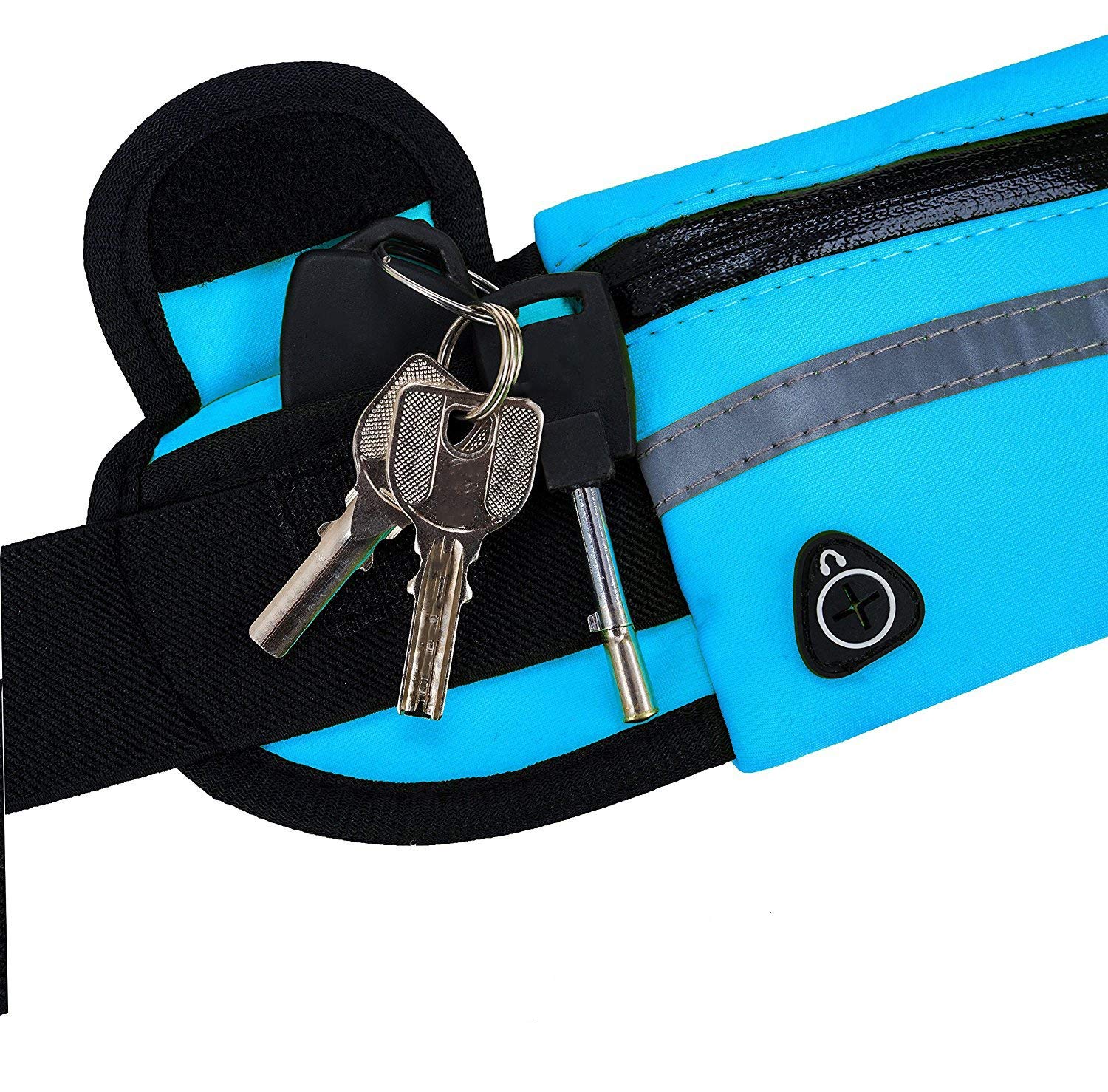 Ultra Light Slim Running Belt for iPhone & Android Phones - Fitness Workout Waist Pack for Men & Women - Perfect for Running, Cycling, Gym & Marathon Training