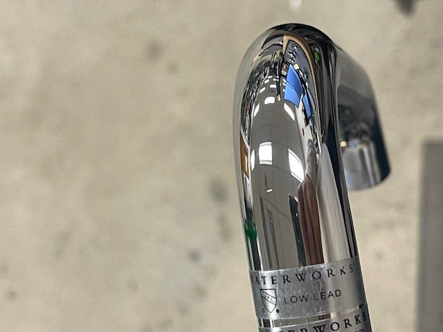 Chrome Metal Cross Handle Low Profile 3-Hole Deck Mount Bathroom Sink Faucet - Perfect for Modern Vanities & Powder Rooms