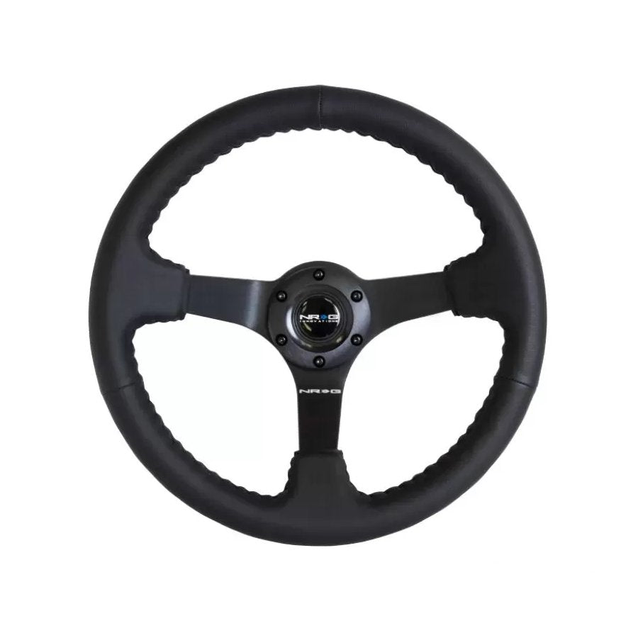 NRG 3 Deep 5MM Spoke Odi Aurimas Bakchis Signature 350MM Steering Wheel - Drift Racing & Performance Driving Accessory for Cars & Trucks