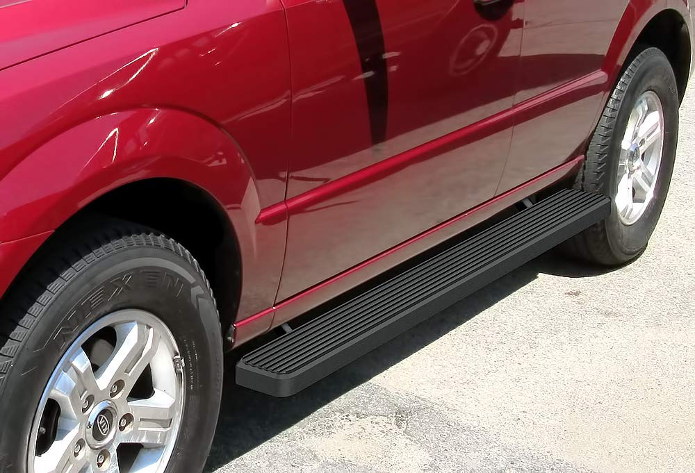 APS 4-Inch Matte Black Running Boards for Kia Sorento 2003-2010 - Nerf Bars Side Steps for Off-Road & Daily Driving