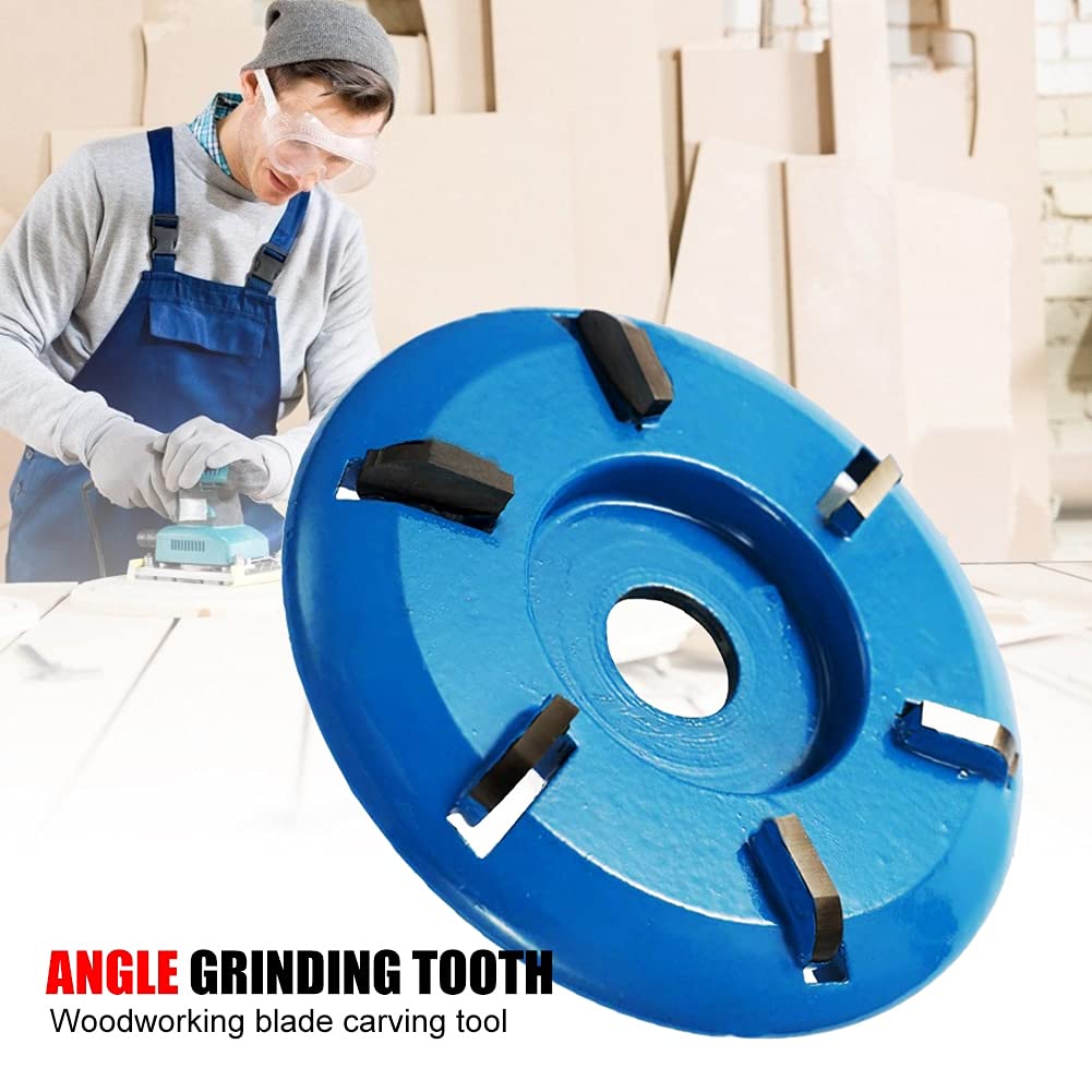 2PCS Wood Shaping Discs for Angle Grinder - 6 Teeth Rotary Abrasive Carving Discs for Woodworking, Sanding & Polishing - Perfect for DIY Projects, Furniture Making & Crafting