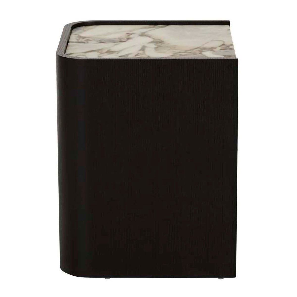 Globe West Elsie Bedside Table - Modern Nightstand with Storage Drawer for Bedroom, Living Room & Office - Stylish Wooden End Table with Shelf