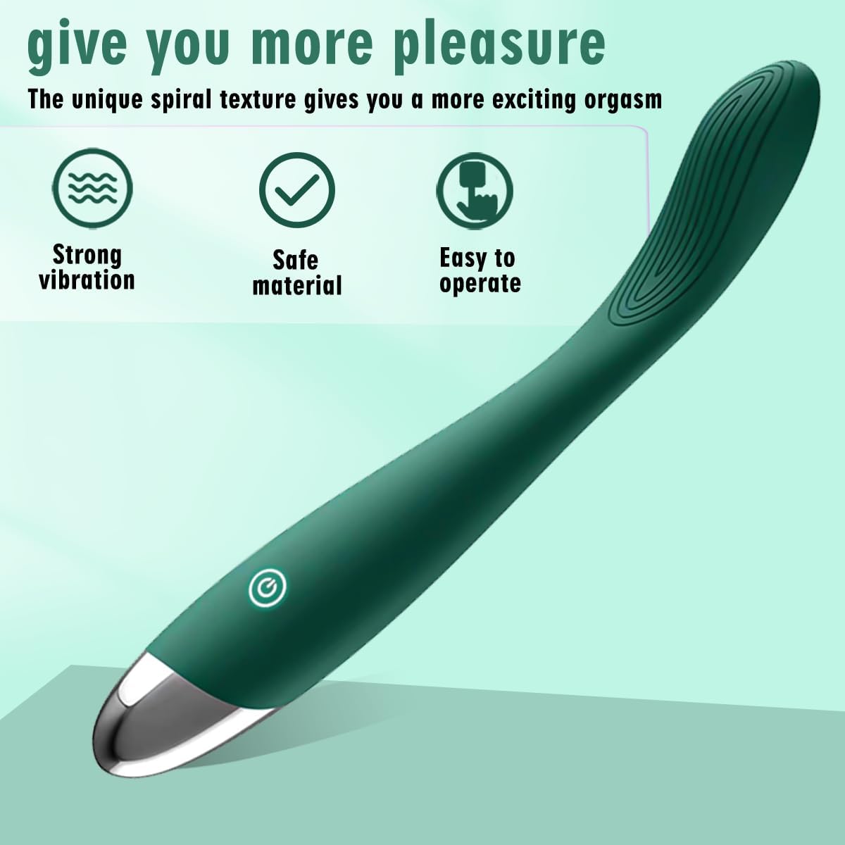 Premium Women's Sex Toys - 10-Speed Clitoral & G-Spot Vibrator with Nipple Stimulator | Waterproof Bullet Vibrator for Couples | Perfect for Solo Play, Foreplay & Partnered Intimacy (Green)