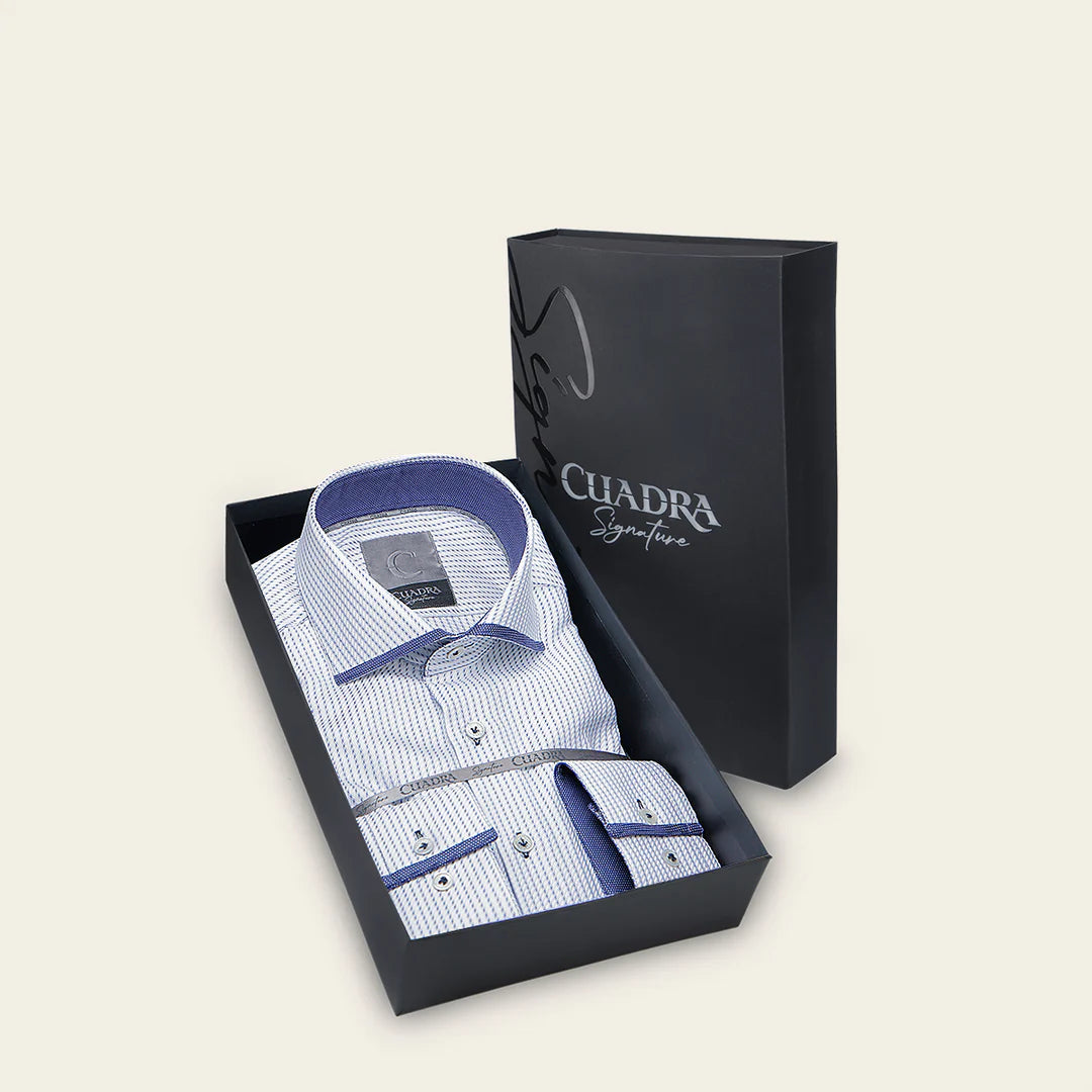 CM0S012 Men's Navy Blue Cotton Paisley Print Casual Shirt - Soft, Stylish & Comfortable for Everyday Wear, Office, and Outdoor Activities