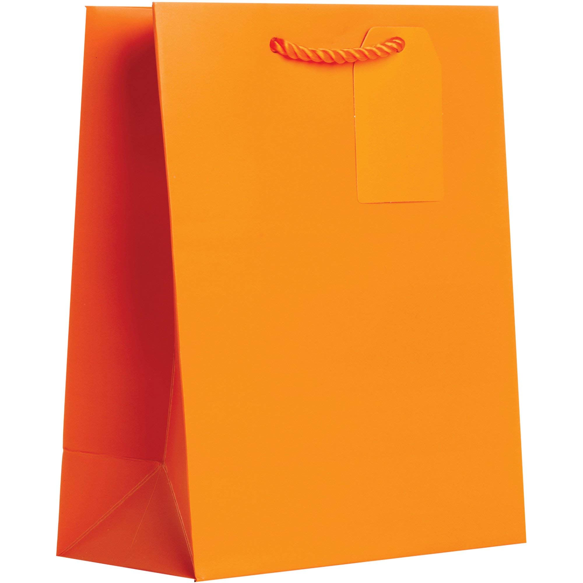 Jillson Roberts 7-Pack Rainbow Solid Paper Gift Bags - Perfect for Easter, Mother's Day, Birthdays, Bridal & Baby Showers | Medium Size All-Occasion Party Favor Bags for Gifts, Treats & Celebrations