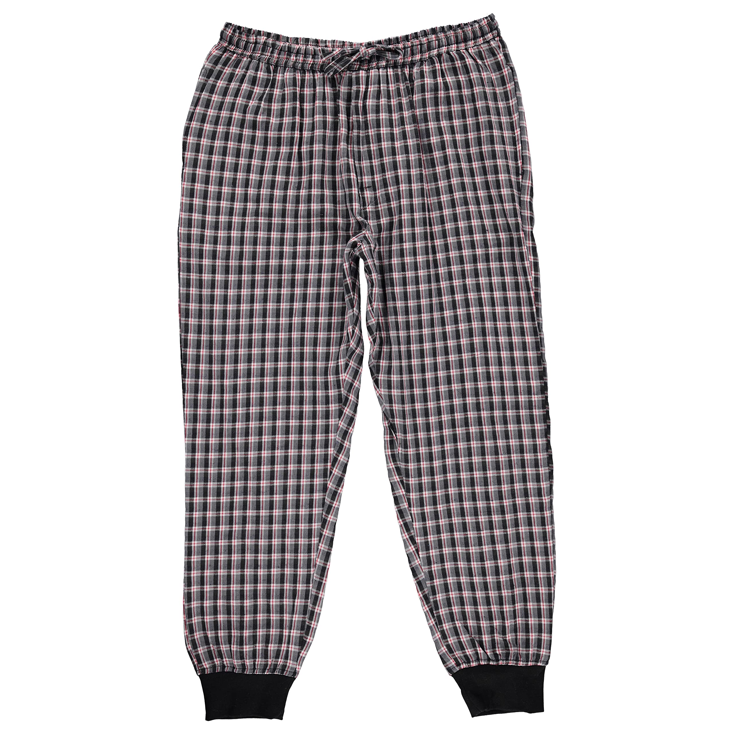 Men's Plaid Lounge Pants - Soft & Comfortable Jogger Pajama Pants with Lightweight Fabric for Relaxing at Home, Lounging & Sleepwear