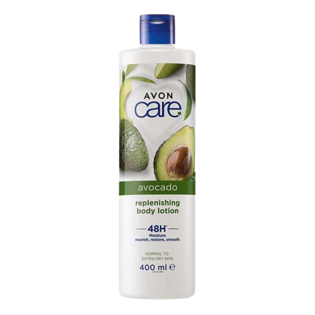 Avon Care Replenishing Moisture with Avocado Body Lotion 400ml - Hydrating & Nourishing Dry Skin - Perfect for Daily Use & After Shower