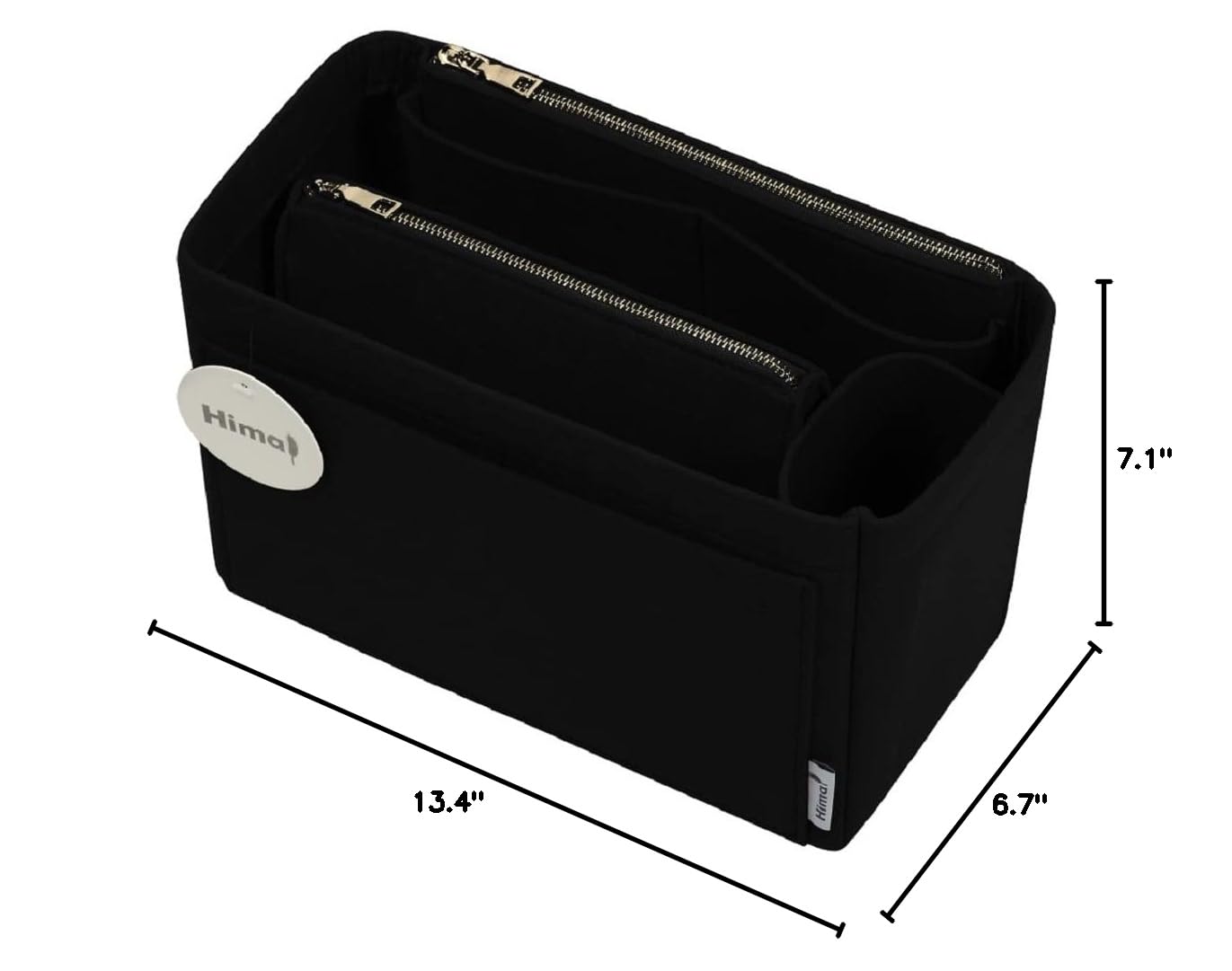 Purse Organizer Insert - Handbag & Tote Bag Organizer for Speedy Neverfull - 5 Sizes (Large, Black) - Perfect for Travel, Work & Daily Use