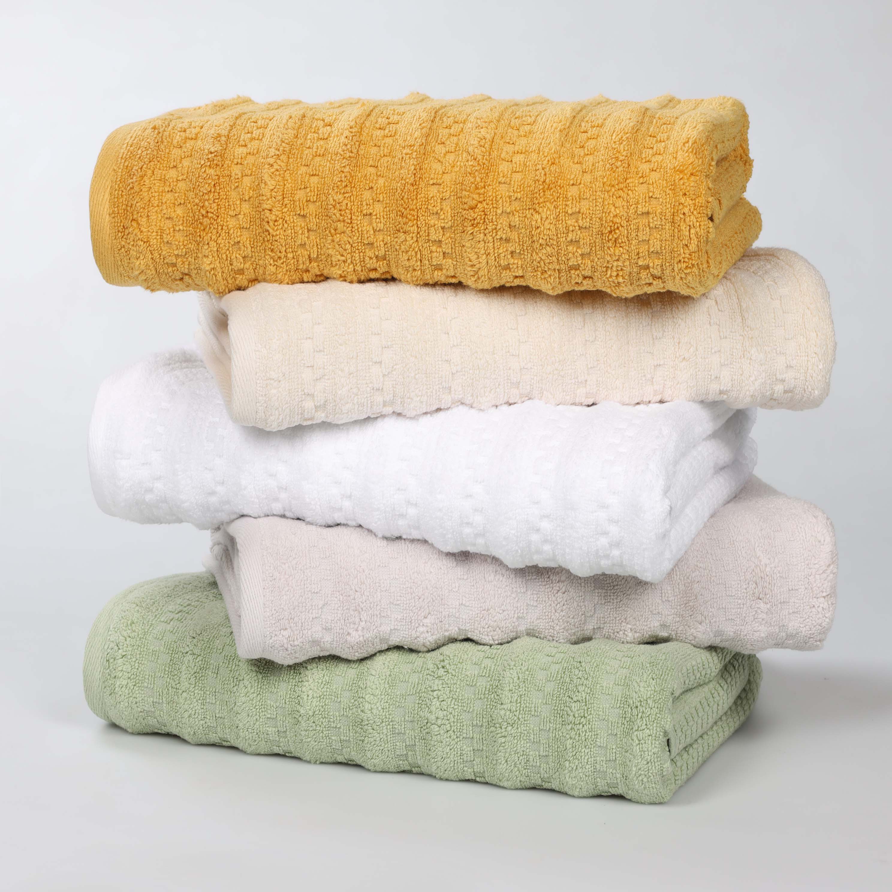 Zuma Zero Twist Cotton Medium Weight Soft Absorbent 6-Piece Bath Towel Set - Ultra Soft & Quick Dry for Spa, Gym, and Luxury Bathroom Use