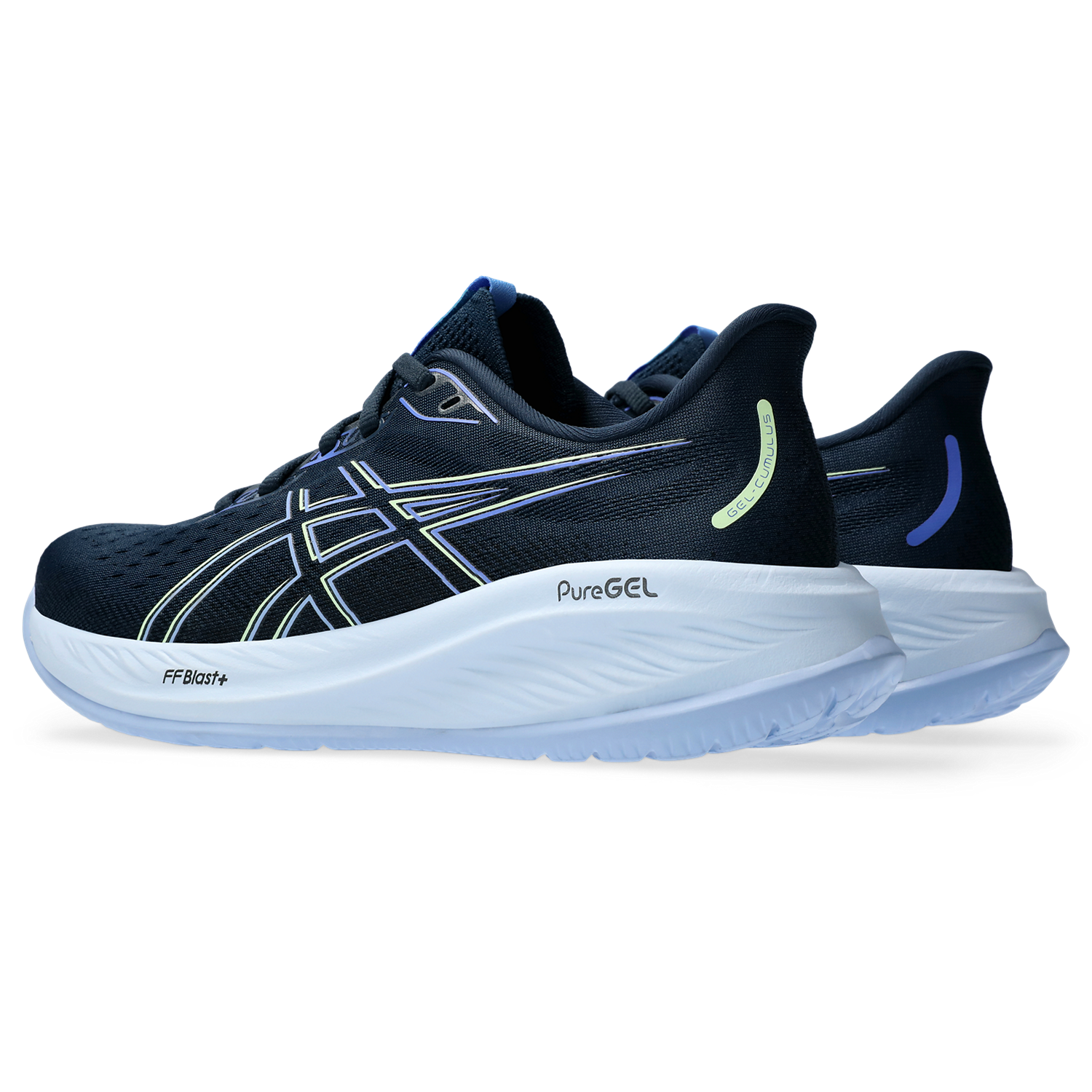Women's ASICS Cumulus 26 WIDE Running Shoes - 400 French Blue/Light Sapphire - Lightweight Cushioned Sneakers for Women with Wide Feet - Perfect for Road Running, Jogging & Gym Workouts