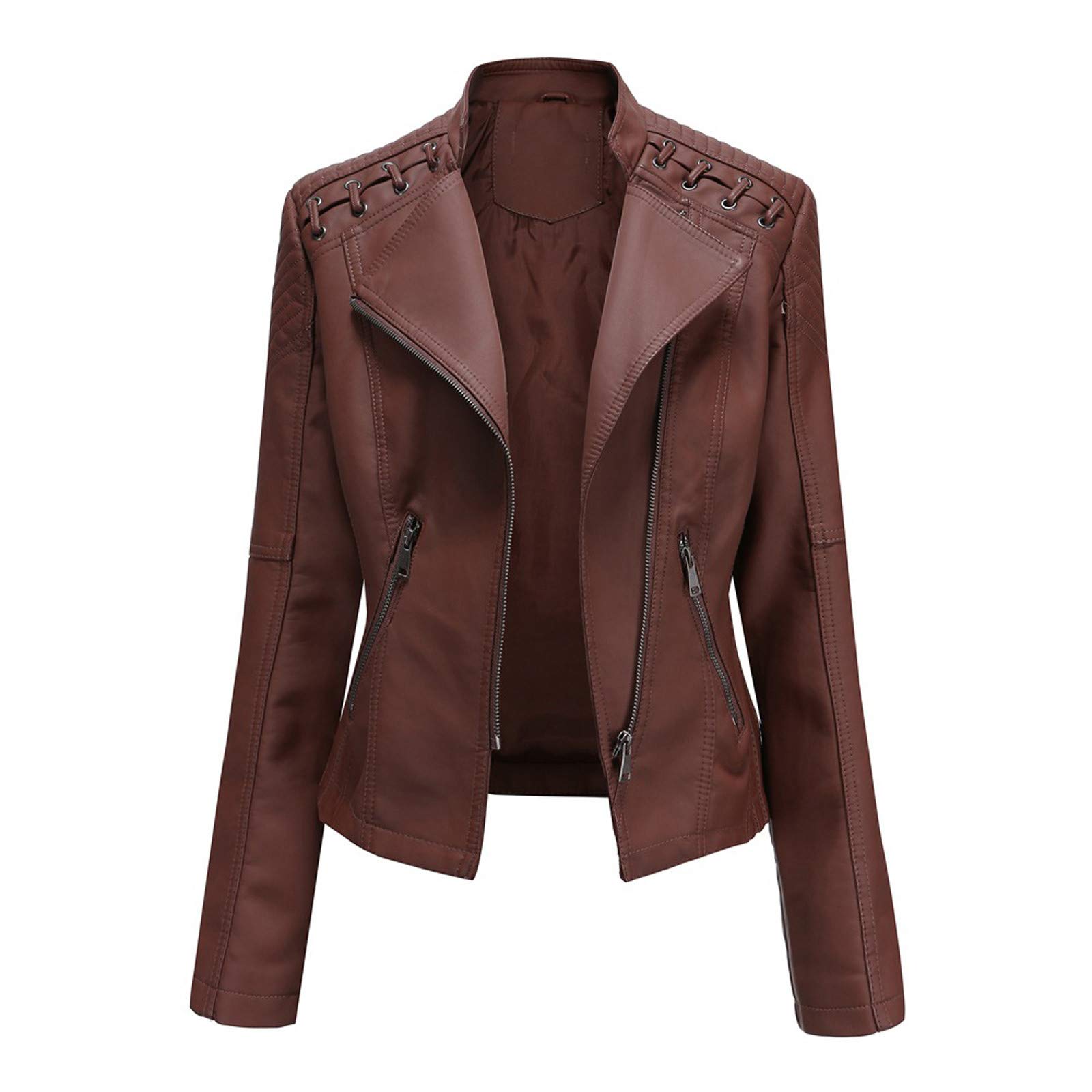 Women's Black Faux Fur Cropped Biker Jacket with Zip-Up Hoodie - Stylish Punk Motorcycle Coat for Ladies - Perfect for Night Out, Casual Wear & Street Fashion