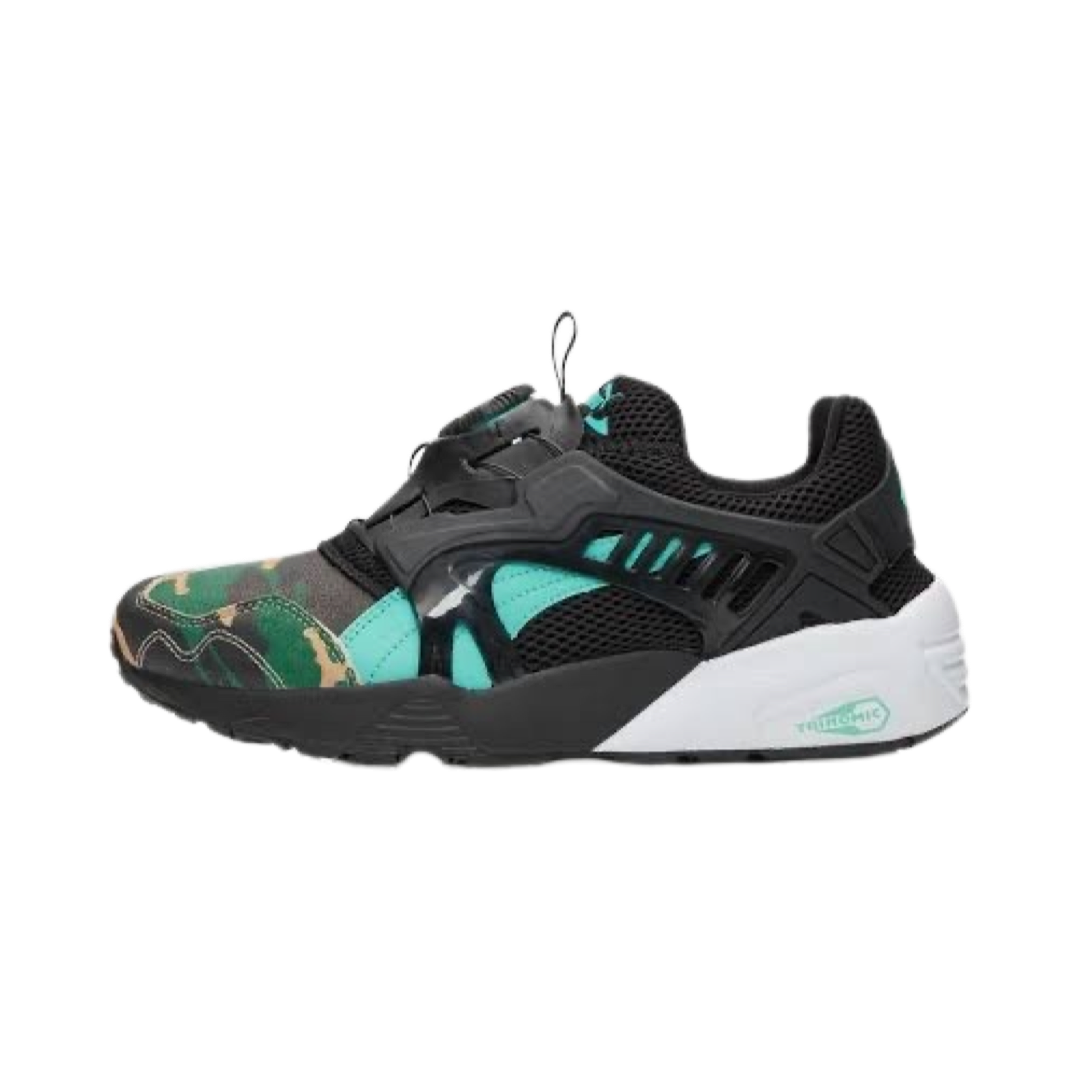 Puma Disc Blaze Atmos Night Jungle Black Camo Teal Sneakers - Men's Running Shoes for Gym, Jogging & Streetwear Fashion