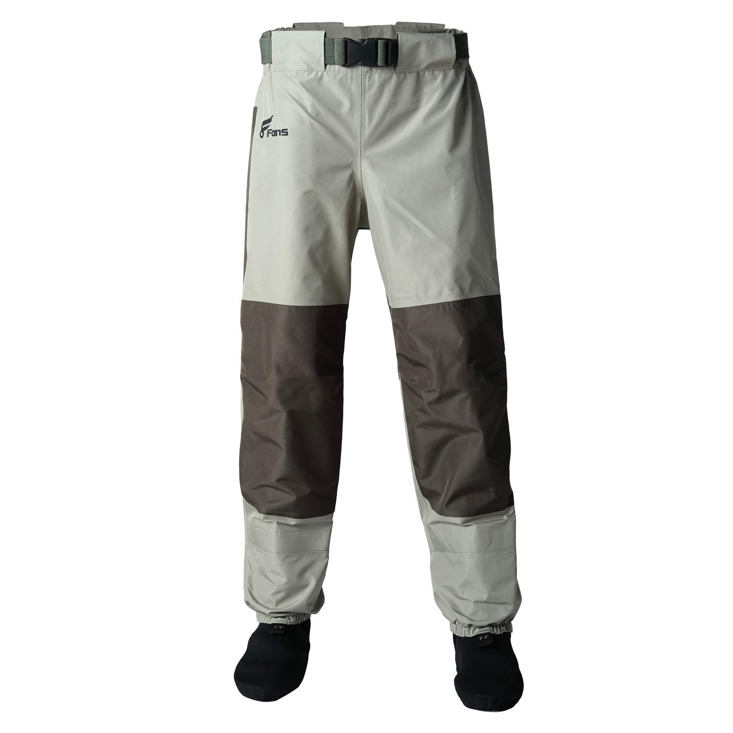 8 Fans Men's & Women's Waist Waders - 3-Ply Durable Breathable Waterproof Stockingfoot Insulated Wading Pants for Fishing, Kayaking, Hunting & Outdoor Water Activities