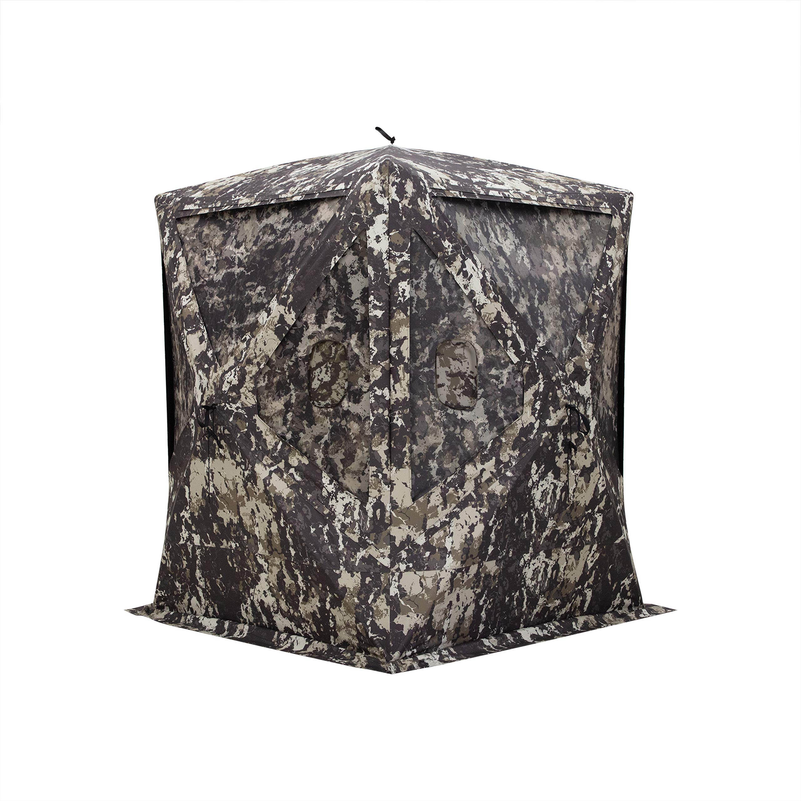 Barronett Big Mike Ground Hunting Blind - Portable Hunting Blind for Deer, Turkey & Waterfowl - Camouflage Hunting Tent for Outdoor Hunting & Wildlife Observation