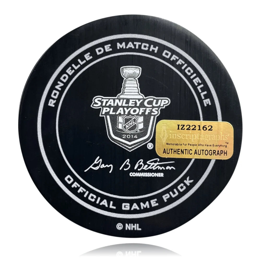 Jonathan Quick Autographed LA Kings 2014 Stanley Cup Championship Hockey Puck - Signed with IGM COA - Perfect for NHL Memorabilia Collectors & Kings Fans Display