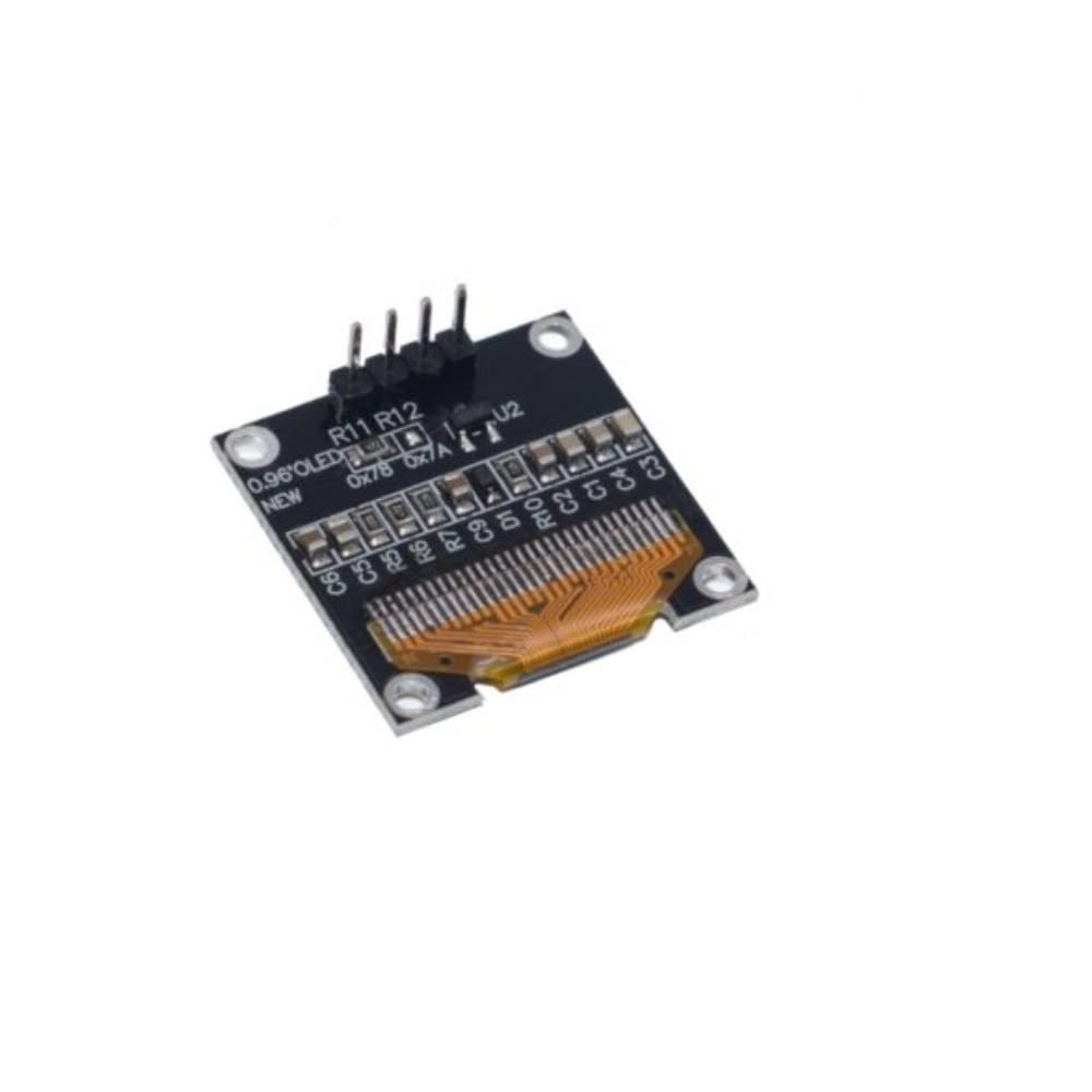 0.96 Inch Yellow-Blue OLED Display Module for Arduino, Raspberry Pi - High Resolution 128x64 Pixel Screen for DIY Electronics Projects, Wearables & IoT Devices