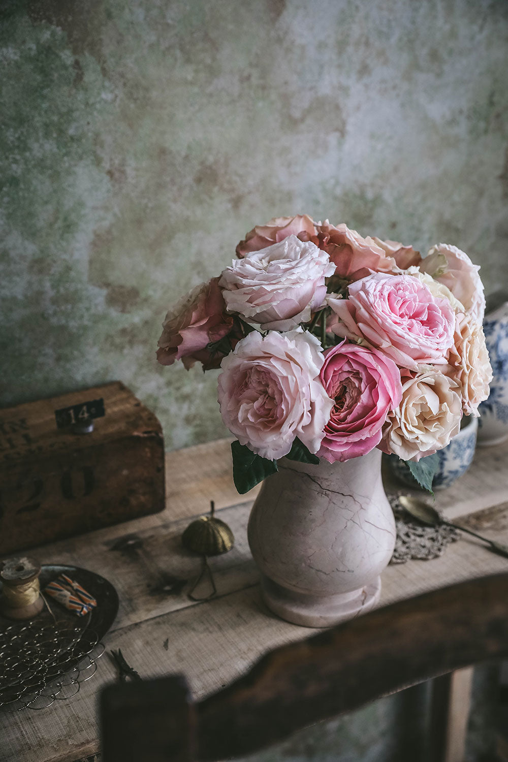 Elegant Marble Tulip Vase - Handcrafted Home Decor for Flowers & Centerpieces - Perfect for Weddings, Dining Tables & Living Room Decor