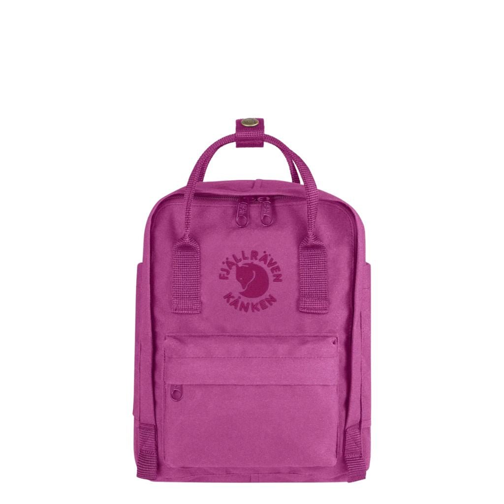 Fjallraven Mini RE KÅNKEN Backpack - Lightweight & Durable Pink Rose Backpack for Women & Teens | Perfect for School, Travel & Everyday Use