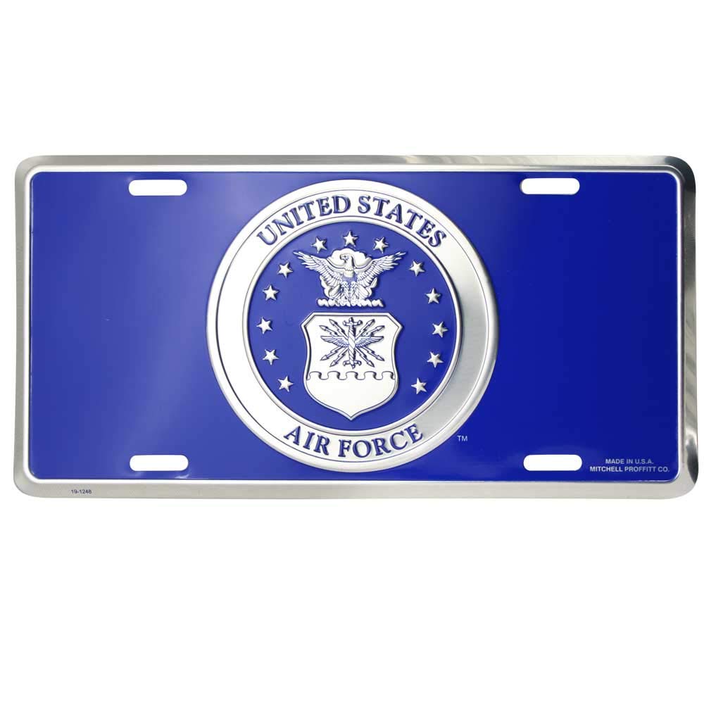 US Air Force License Plate - Official Military Car Tag for Veterans & Supporters - Perfect for Cars, Trucks & Motorcycles