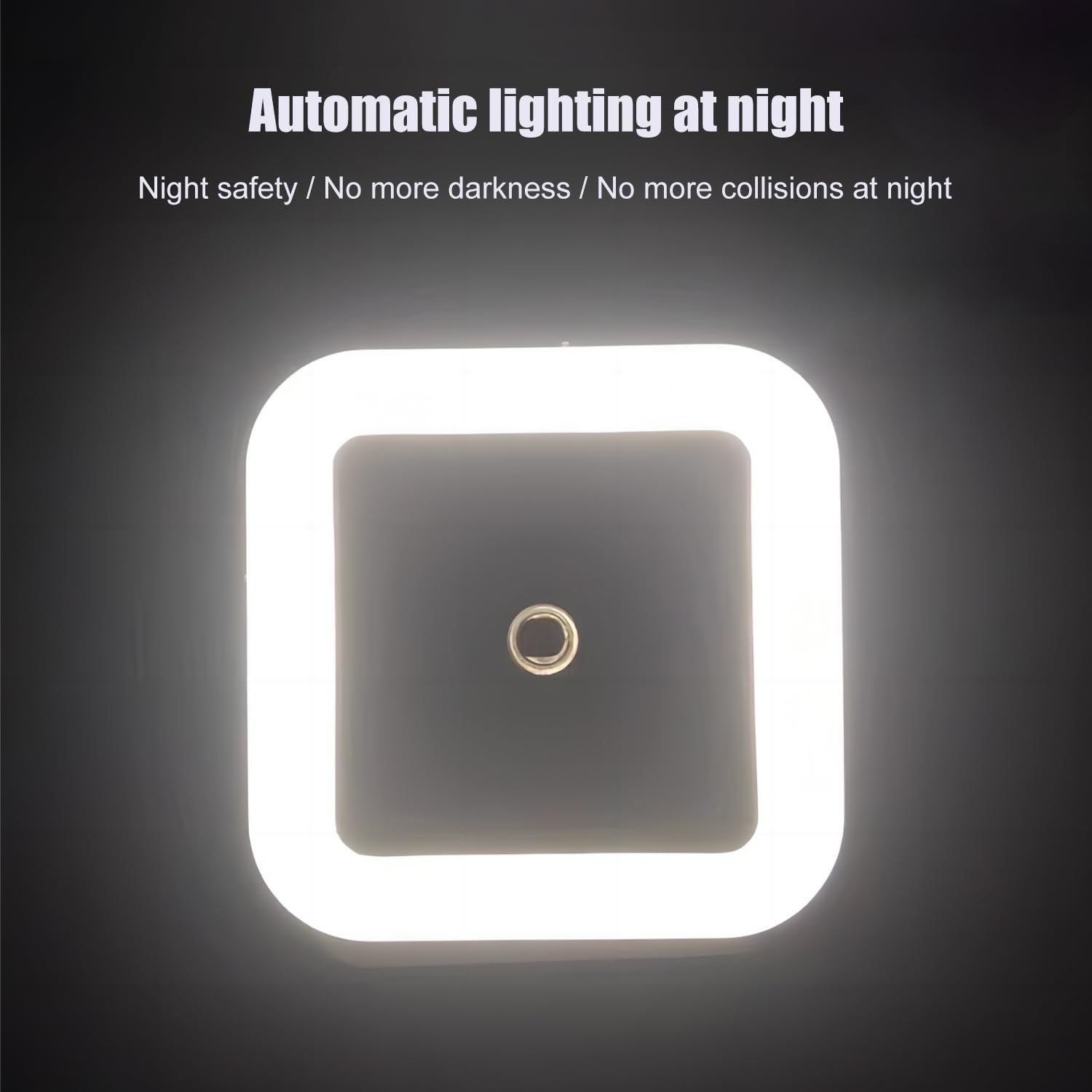 Othmro 4Pcs Plug-in LED Night Light with Auto Dusk-to-Dawn Sensor - Warm White ABS Christmas Bulb (L65×W65×H68) for Bedroom, Kitchen, Hallway - Energy Saving Bedside Lamp with EU Plug | Perfect for Nighttime Safety, Kids' Rooms & Holiday Decor