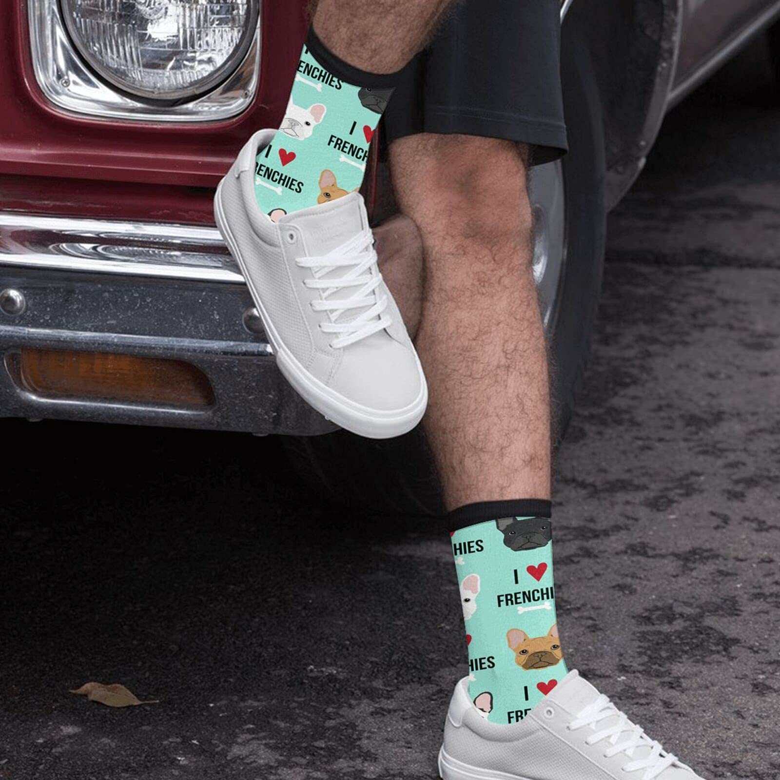 Funny Crazy Novelty Crew Tube Socks for Men & Women - Casual Athletic Sport Dress Socks - Perfect for Costume Parties, Gifts & Everyday Wear