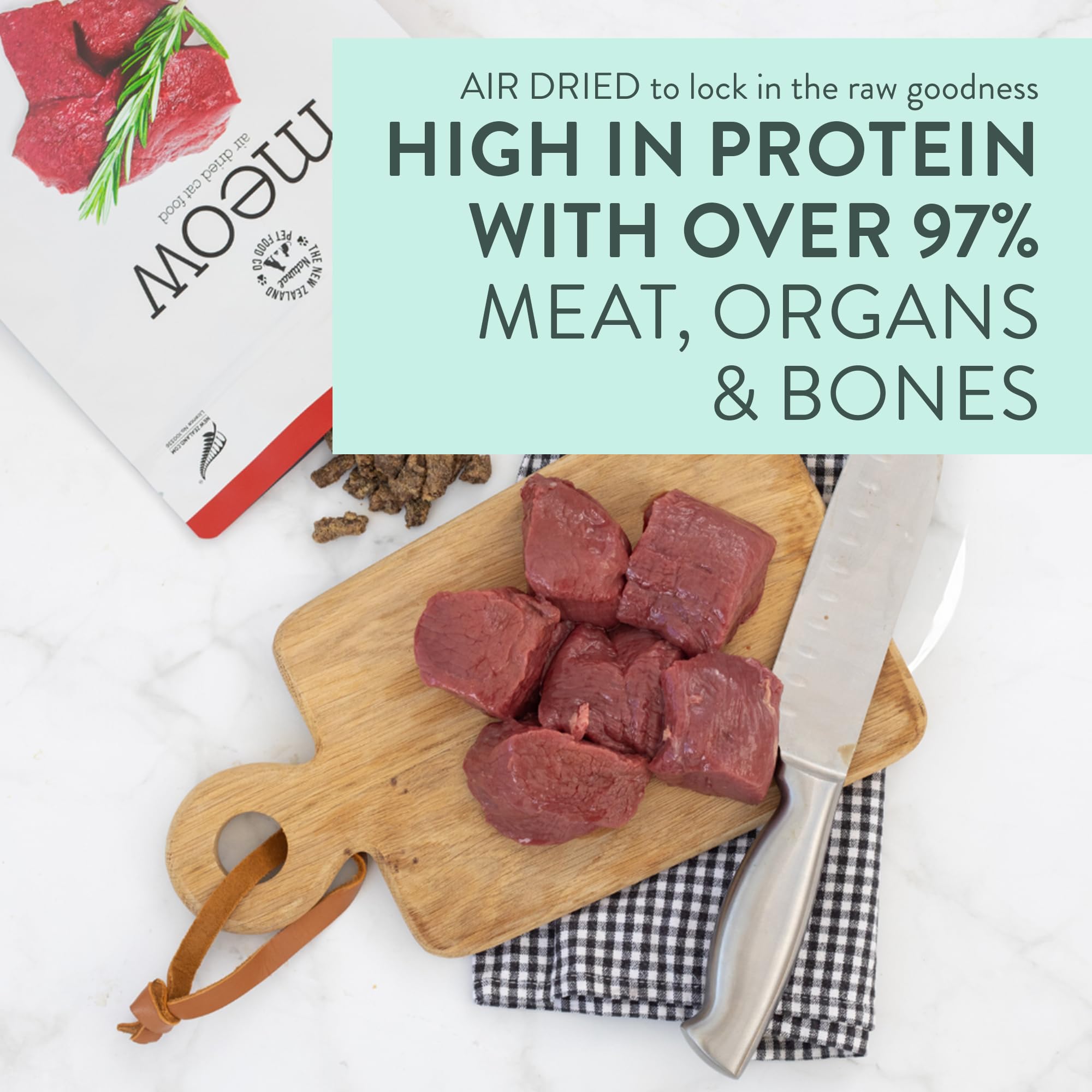 Premium Air-Dried Venison Cat Treats by New Zealand Natural Pet Food Co - Grain-Free, High-Protein Snack for Travel & Training - 3.5oz Pack for Healthy Cats | Perfect for On-the-Go Rewards & Bonding Moments