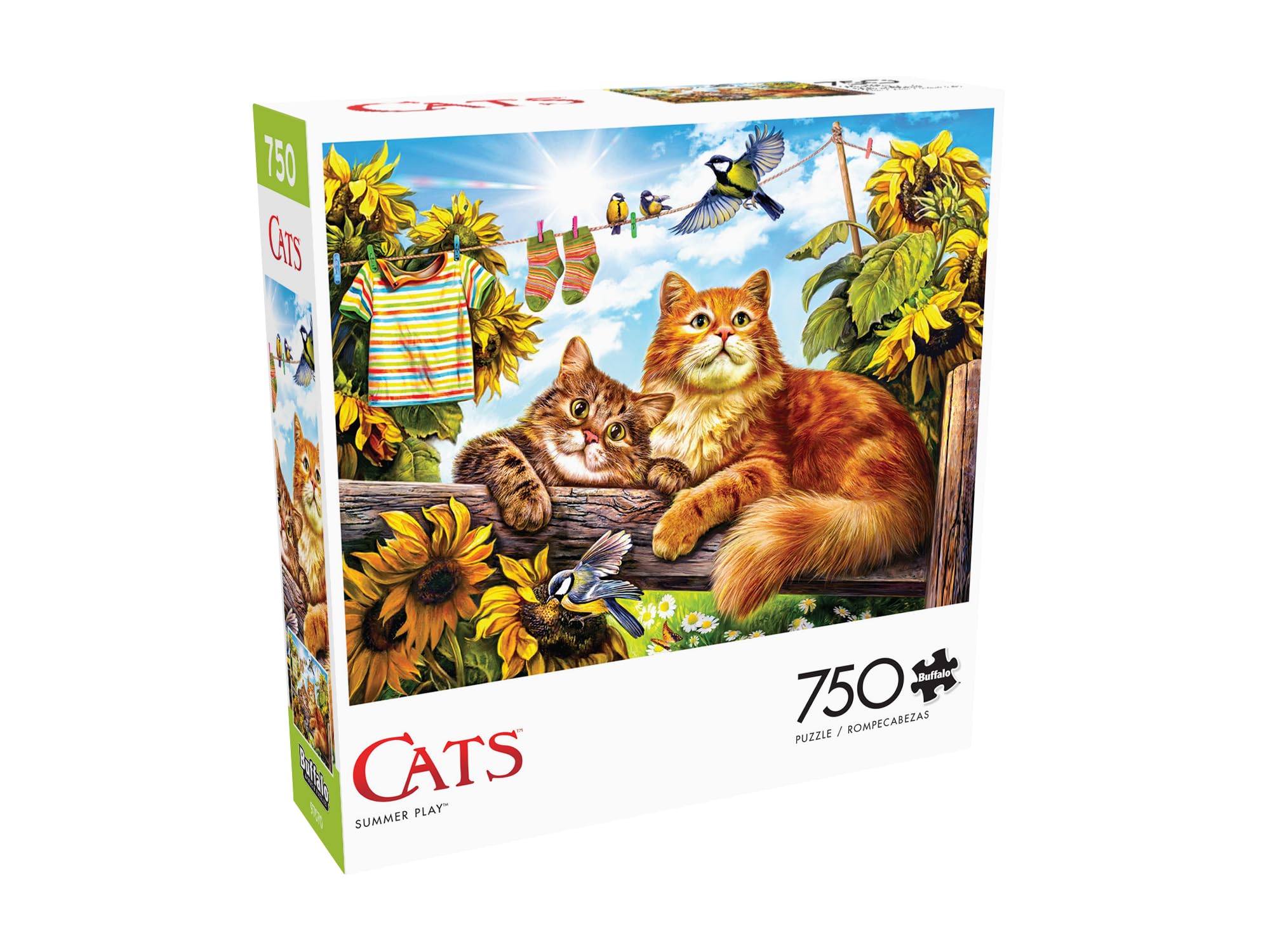 Buffalo Games 750 Piece Jigsaw Puzzle for Adults - Summer Play by Nadia Strelkina - Challenging Puzzle with 24