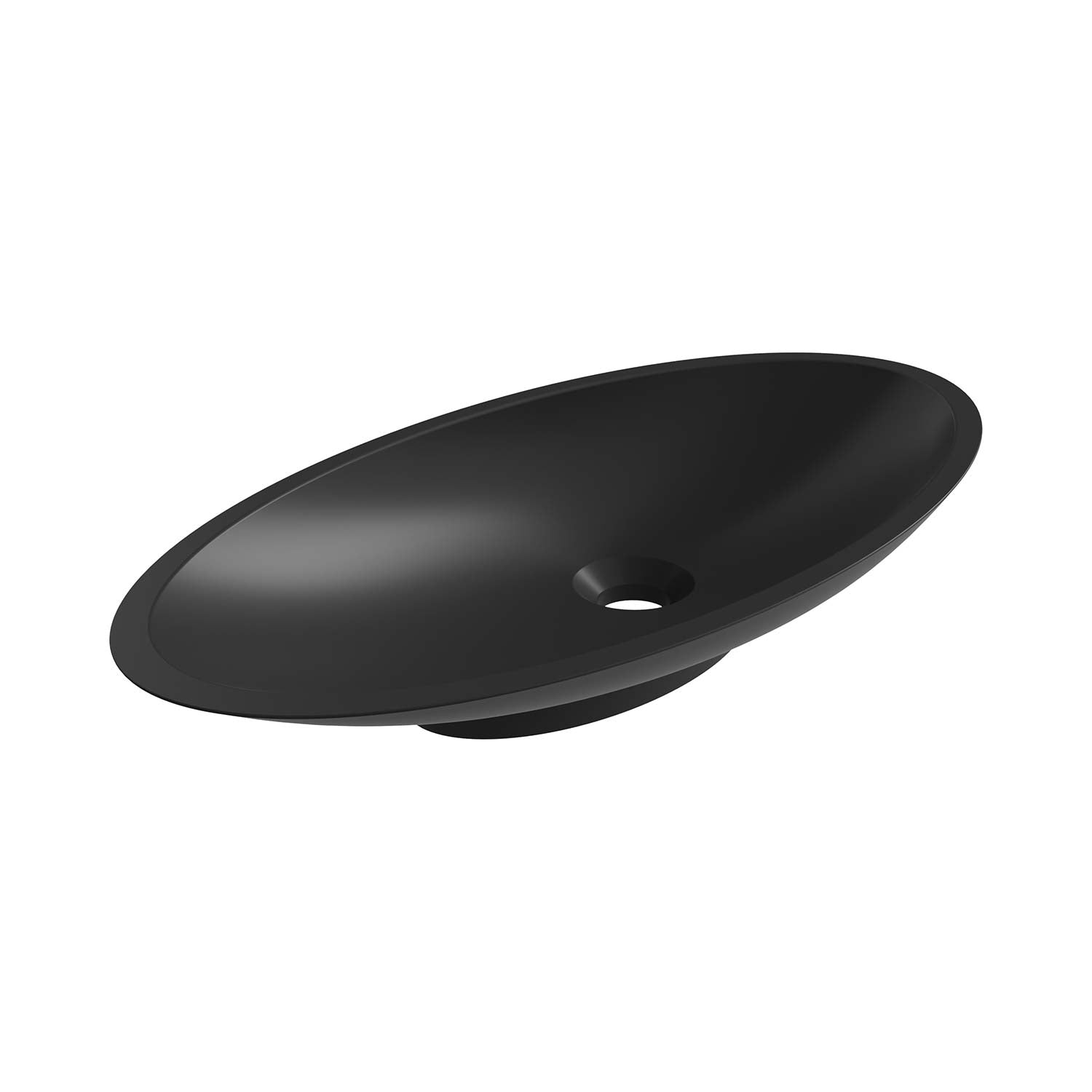 DAX Grace Solid Surface Oval Vessel Bathroom Sink - 20